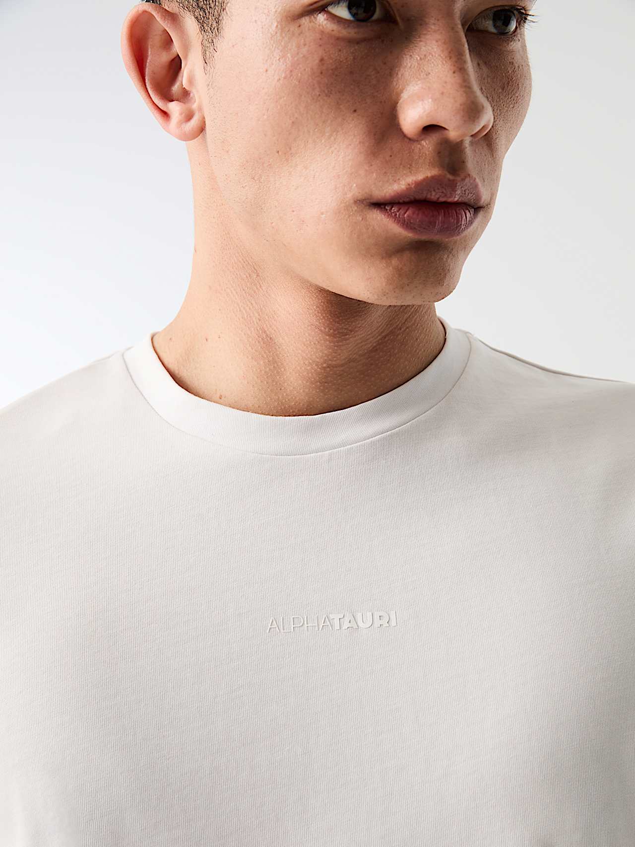 AlphaTauri | JOULON V1.Y10.02 | Maglietta in cotone biologico con logo stampato in White for Uomo