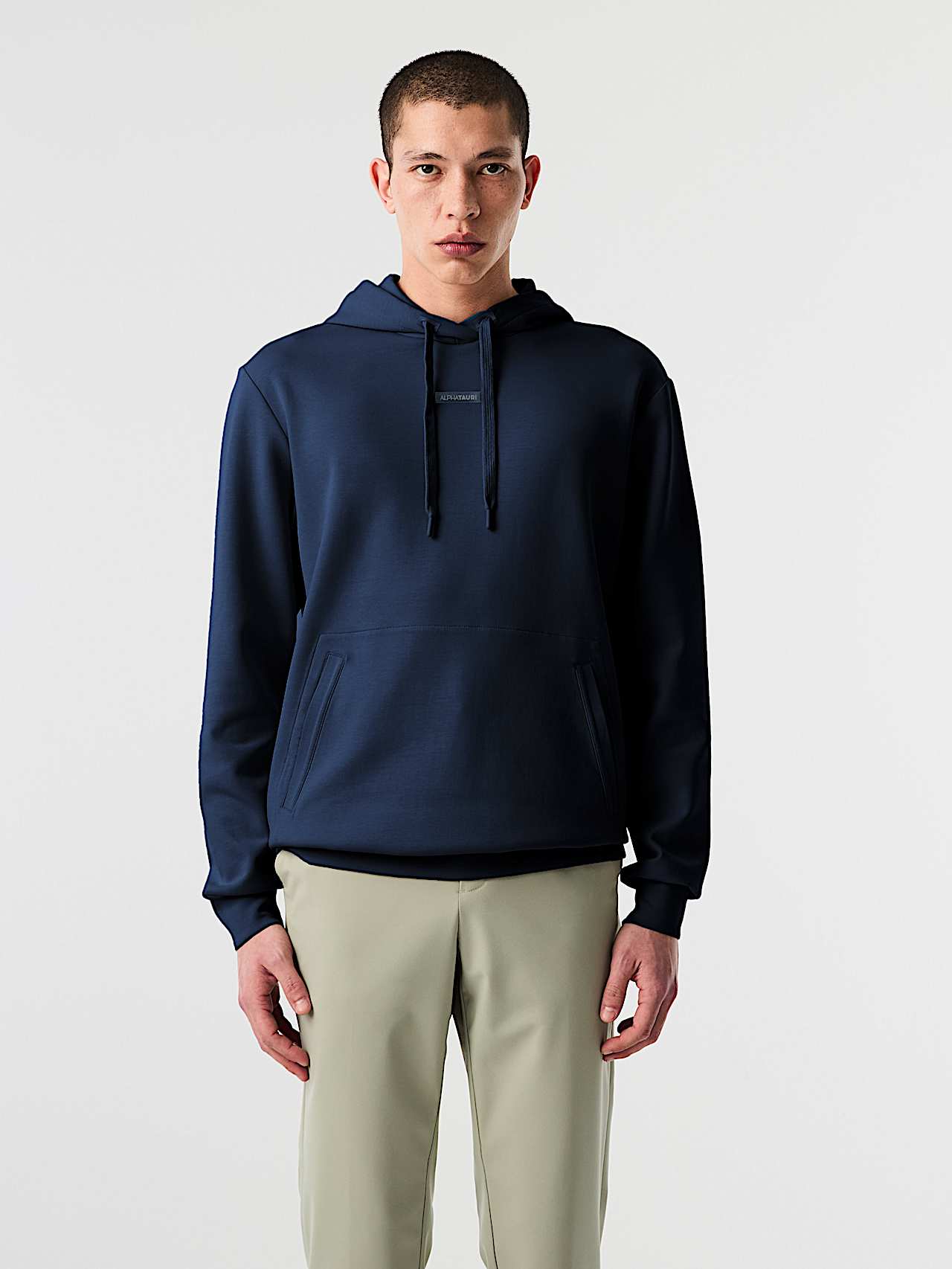 AlphaTauri | SKY V2.Y9.02 | Hoodie with Logo Tape in Dark Navy for Men