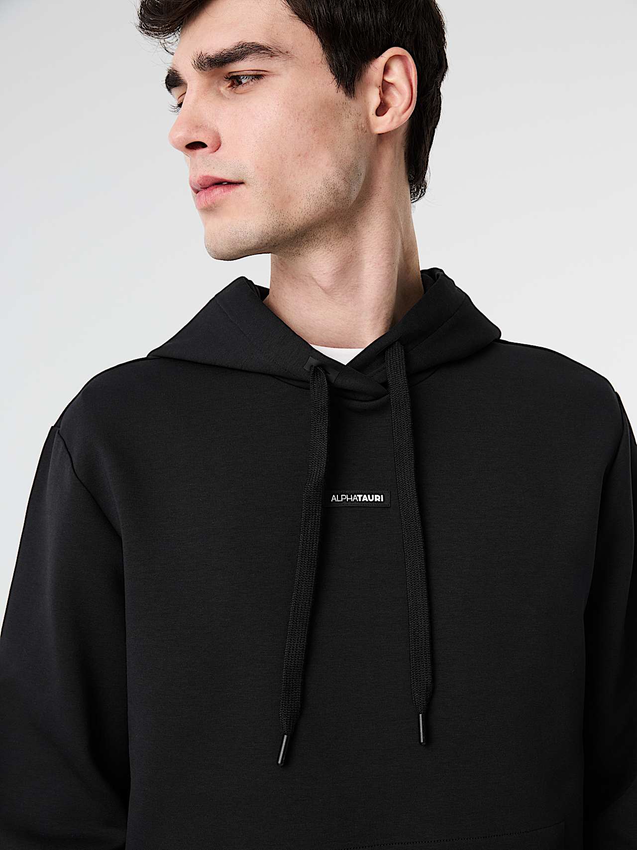 AlphaTauri | SKY V2.Y9.02 | Sweat à capuche avec bande logo in Black for Homme