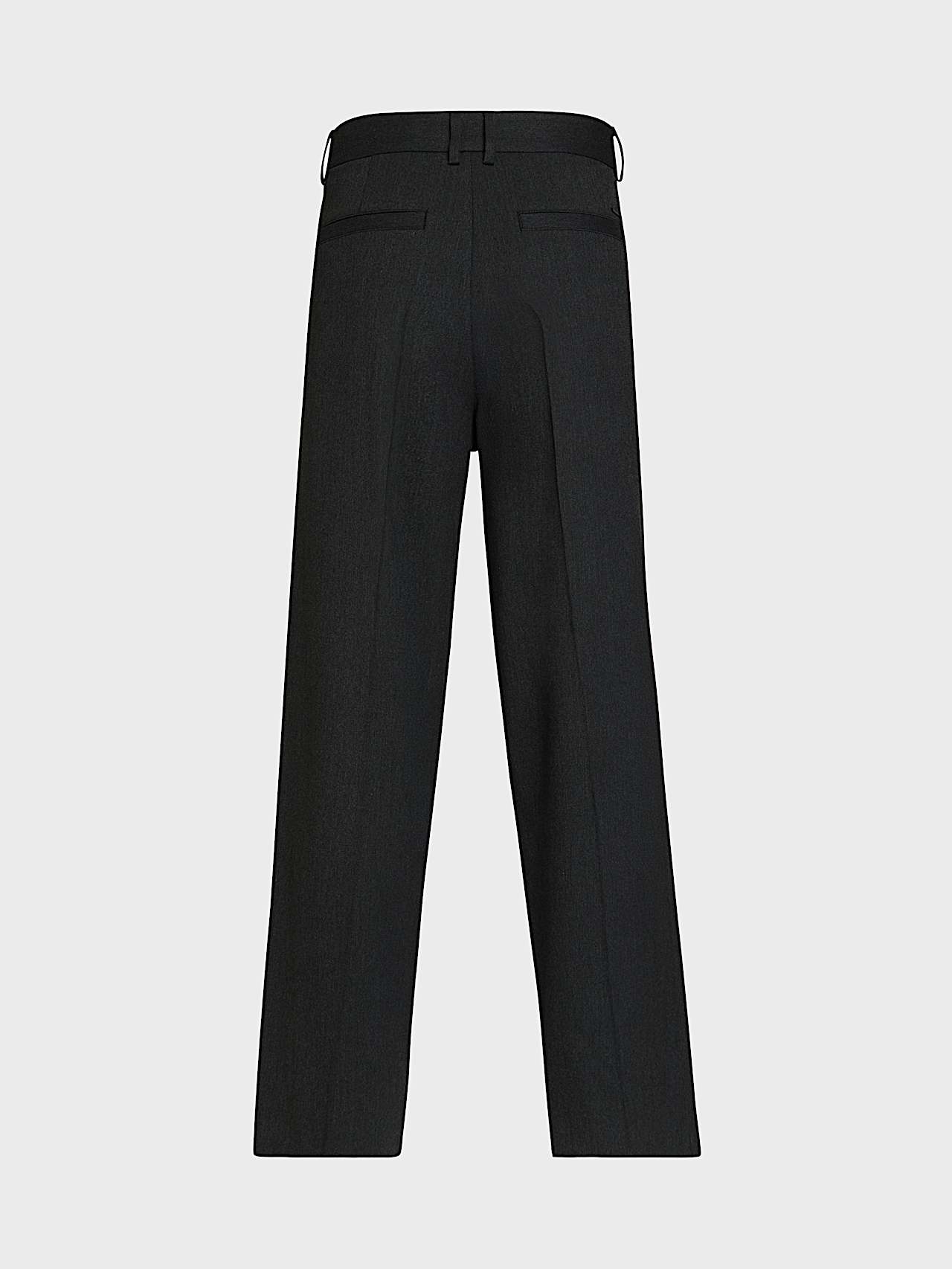 AlphaTauri | PERVAL V1.Y10.02 | Pantalon jambe large en laine in Dark Grey Melange for Homme