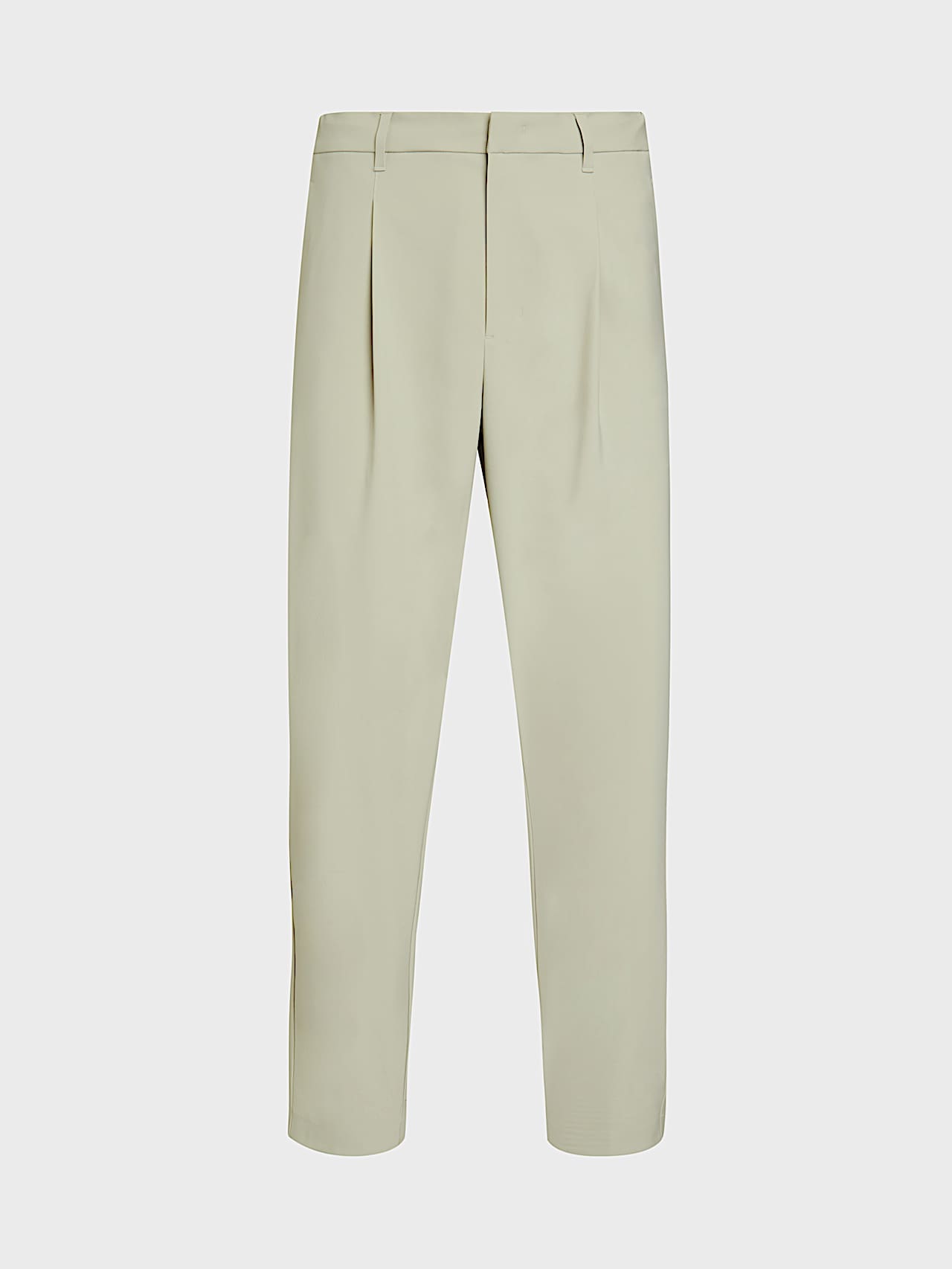 AlphaTauri | PANNS V1.Y10.02 | Elegant Stretch Carrot Fit Trousers in Dark Sage for Men