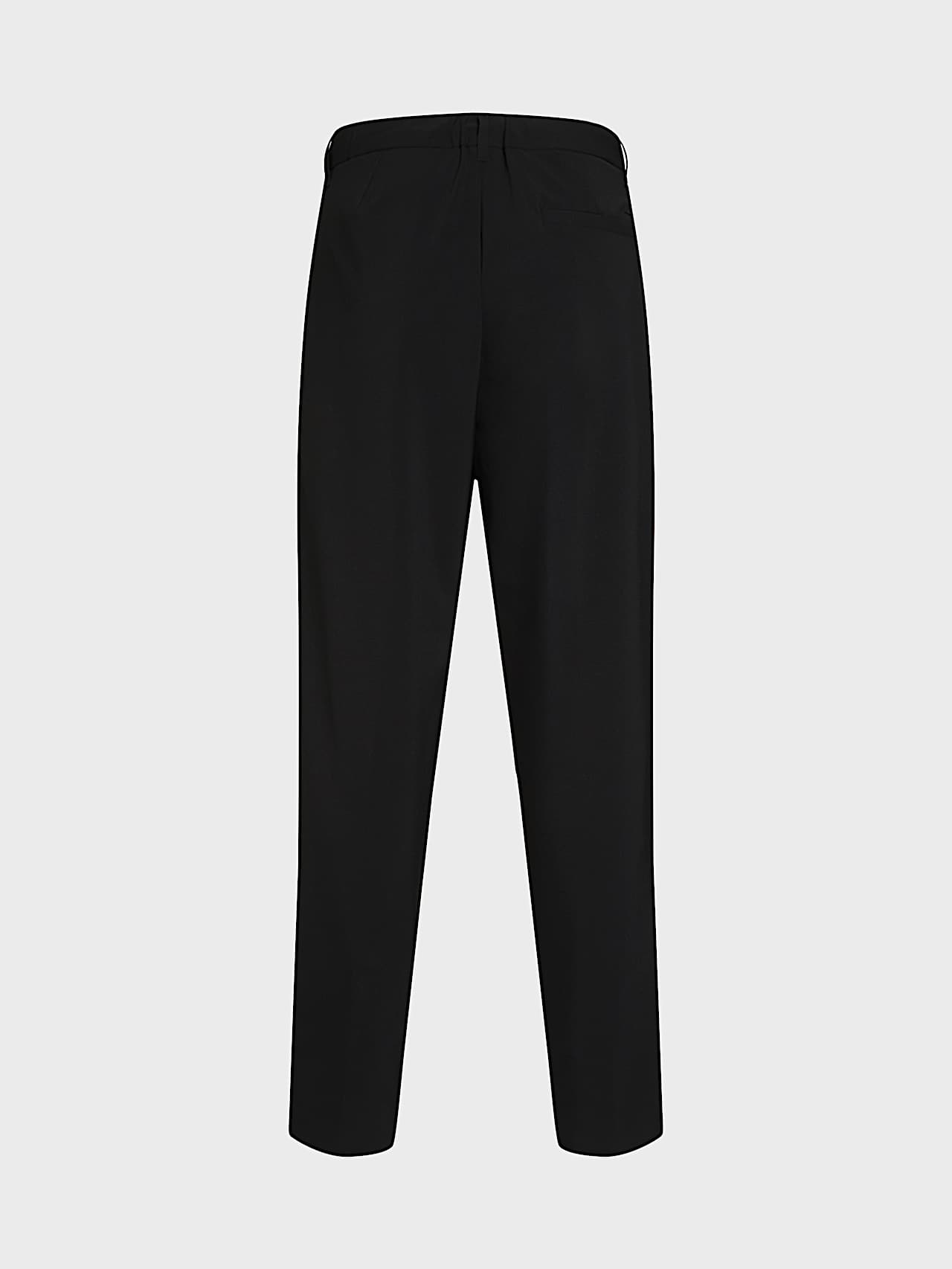 AlphaTauri | PANNS V1.Y10.02 | Elegant Stretch Carrot Fit Trousers in Black for Homme