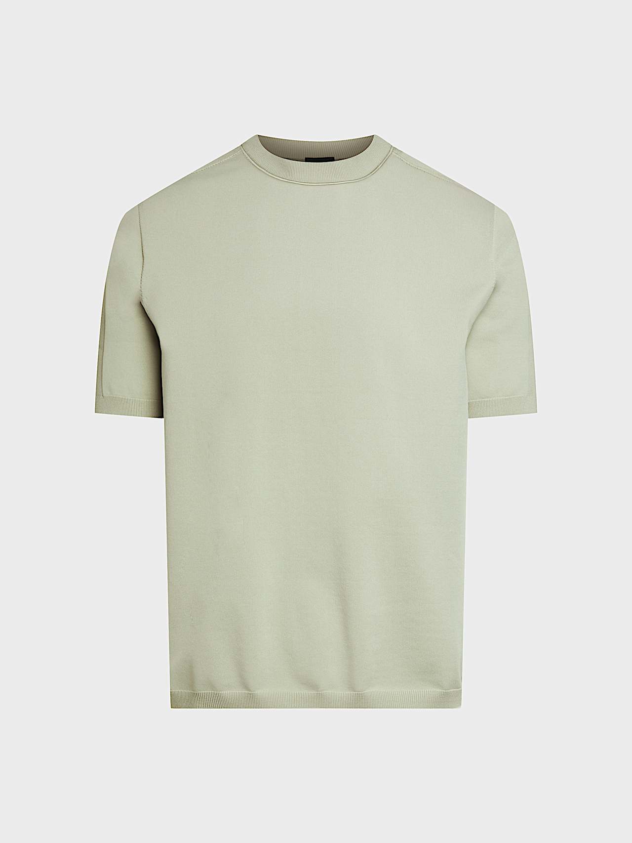 AlphaTauri | FARIS V1.Y10.02 | 3D Knit Loose Fit T-Shirt in Dark Sage for Men