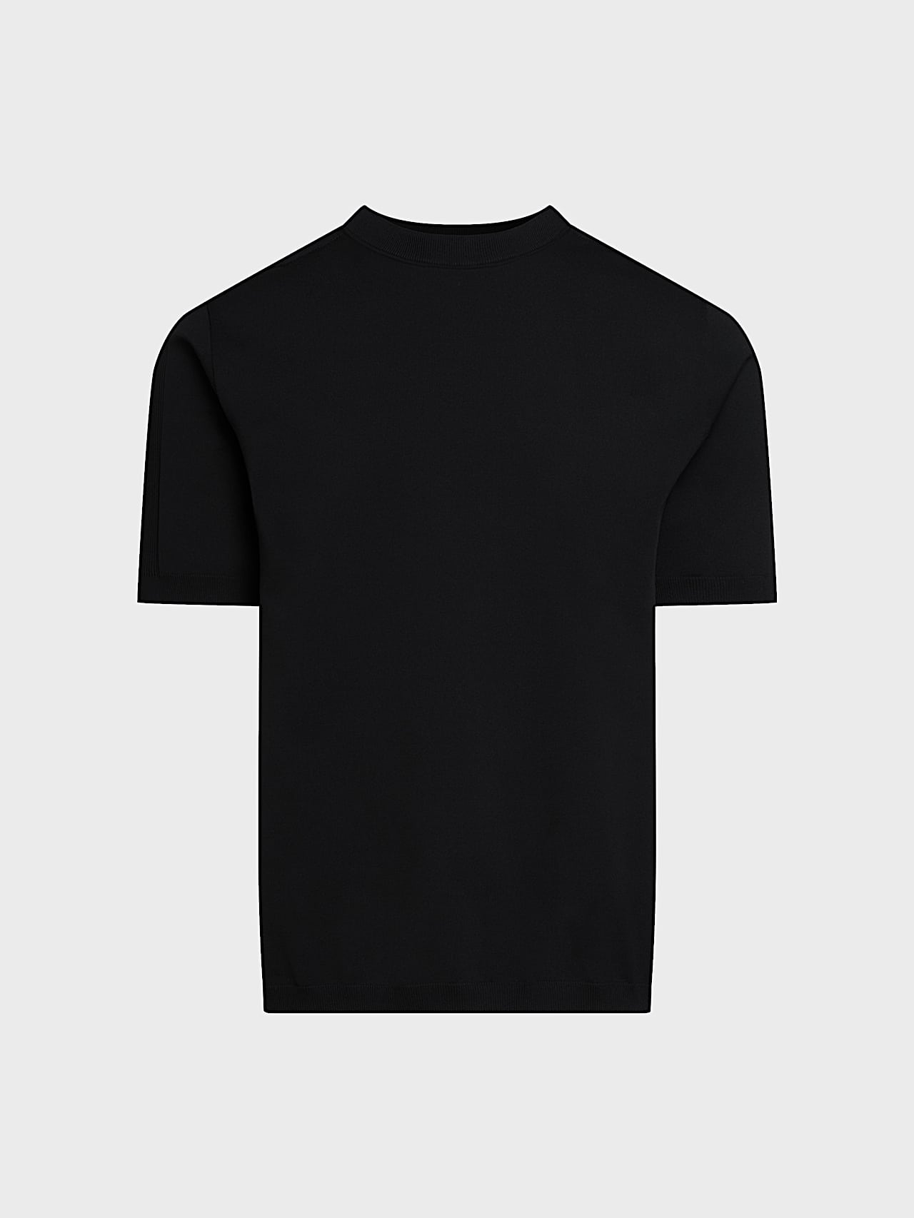 AlphaTauri | FARIS V1.Y10.02 | 3D Knit Loose Fit T-Shirt in Black for Homme