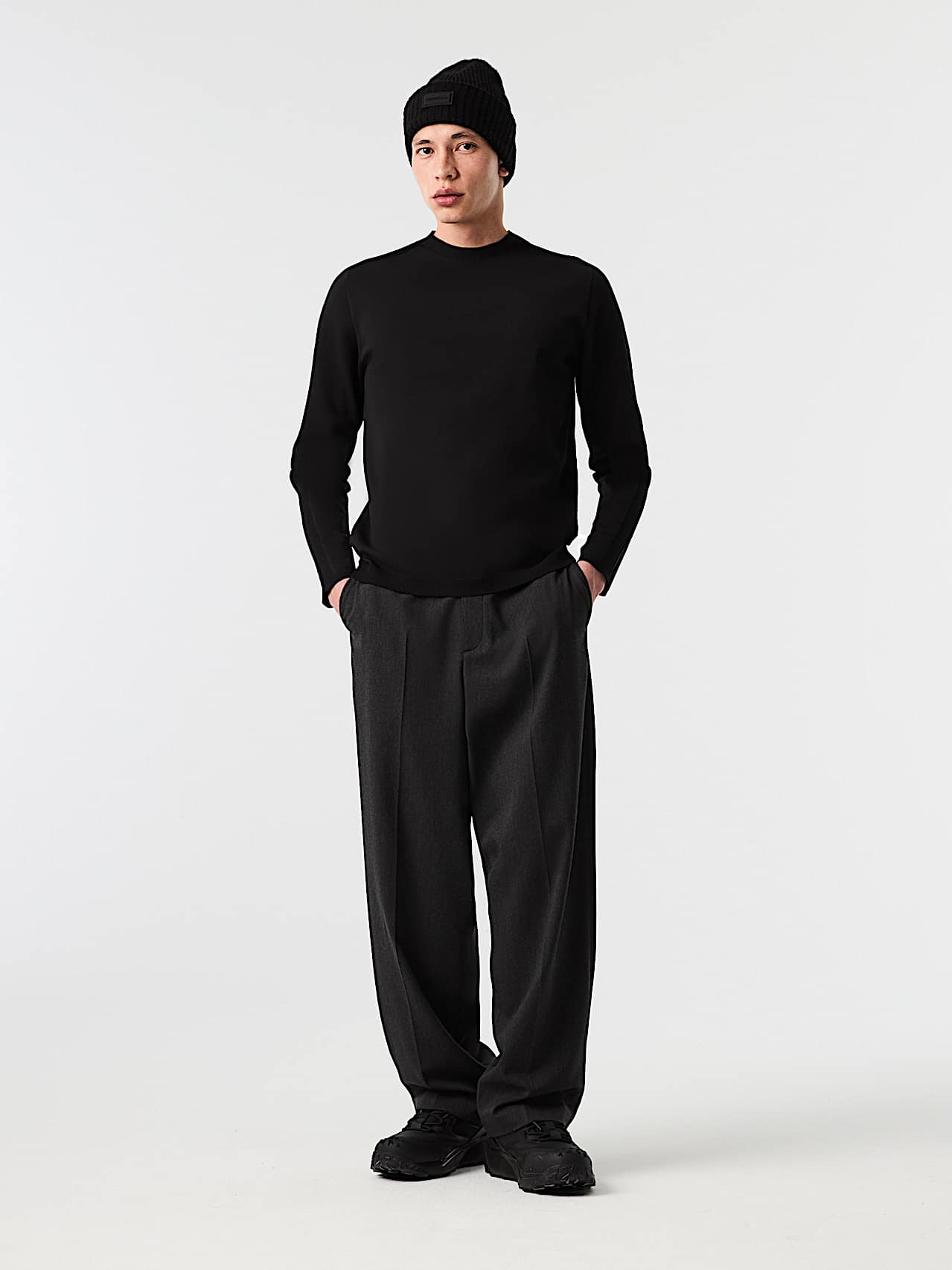 AlphaTauri | FRASBOURG V1.Y10.02 | 3D Knit Mockneck Sweater in Black for Uomo