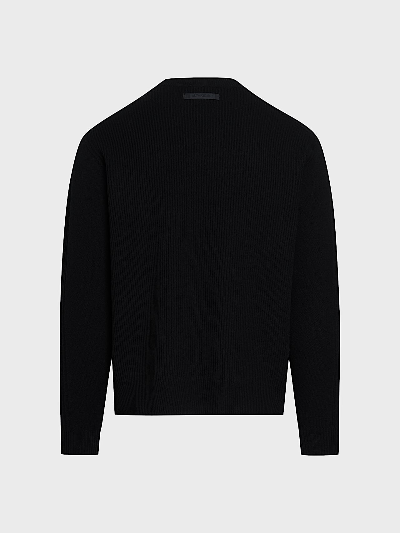 AlphaTauri | FREIMS V1.Y10.02 | 3D Knit Sweater made from 100% Wool in Black for Hombre