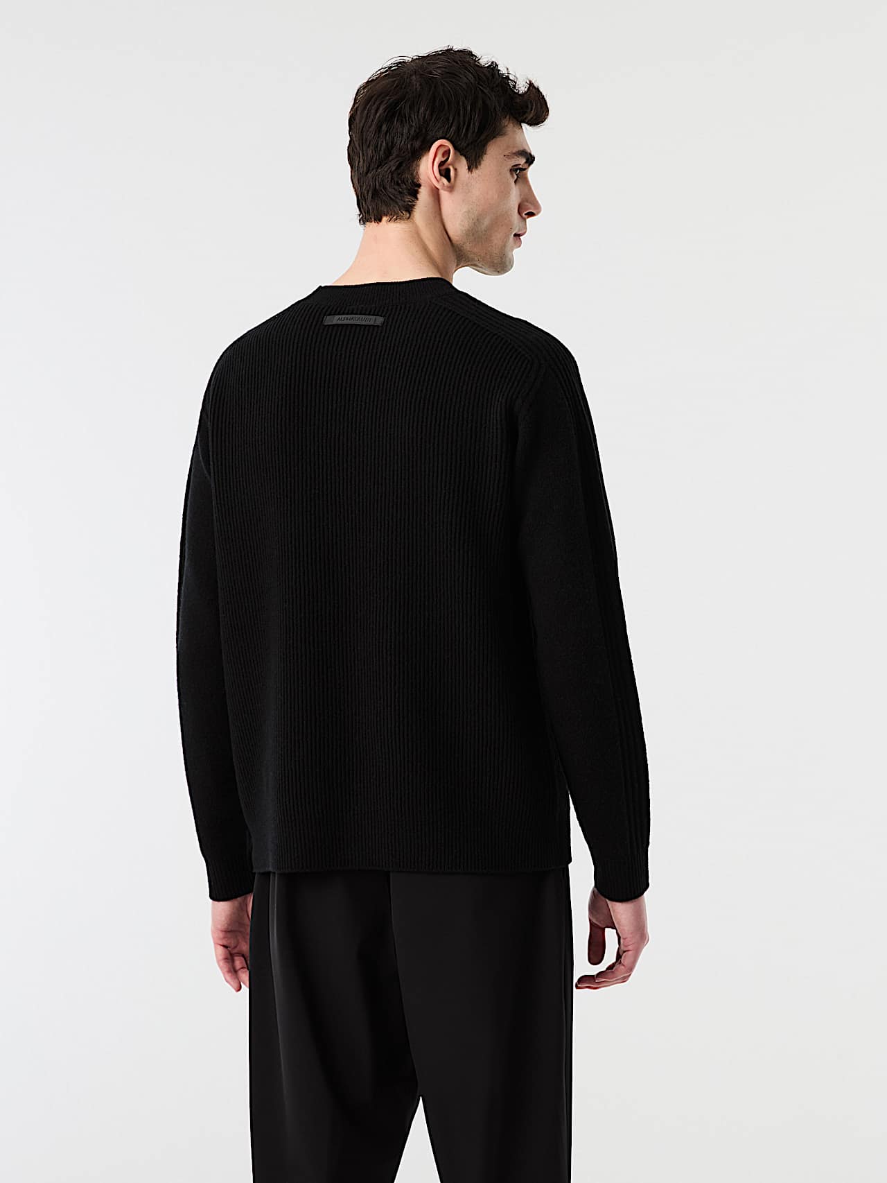 AlphaTauri | FREIMS V1.Y10.02 | 3D Knit Sweater made from 100% Wool in Black for Hombre