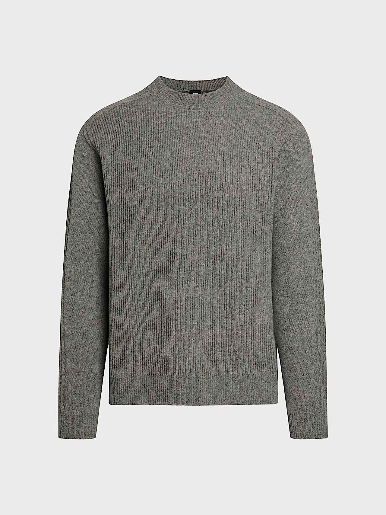 AlphaTauri | FREIMS V1.Y10.02 | 3D Knit Sweater made from 100% Wool in Dark Grey Melange for Uomo