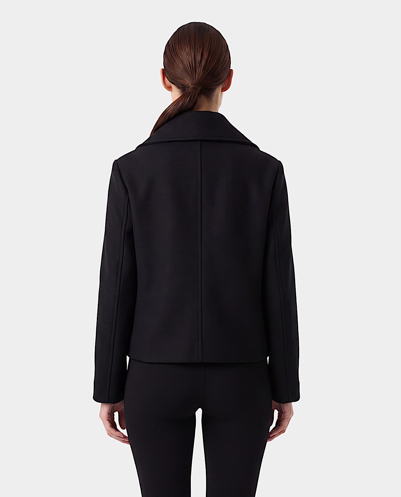 AlphaTauri | ORIEST V1.Y10.02 | Double-buttoned Caban Jacket in Black for Donna