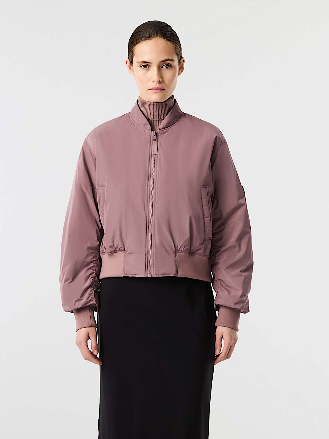 AlphaTauri | OALERMO V1.Y10.02 | Veste bomber déperlante légèrement rembourrée in Dark Rosewood for Femme