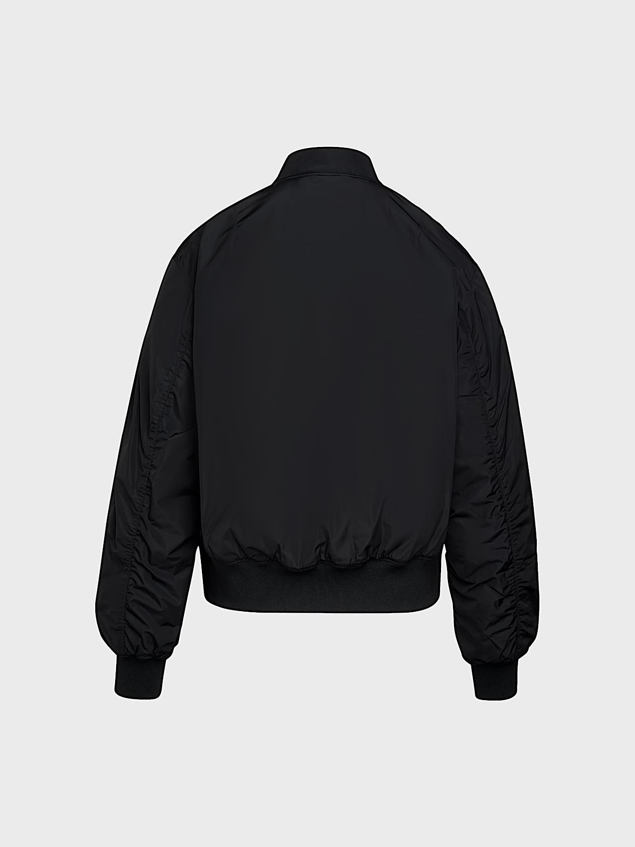 AlphaTauri | OALERMO V1.Y10.02 | Water-repellent Lightly Padded Bomber Jacket in Black for Mujer