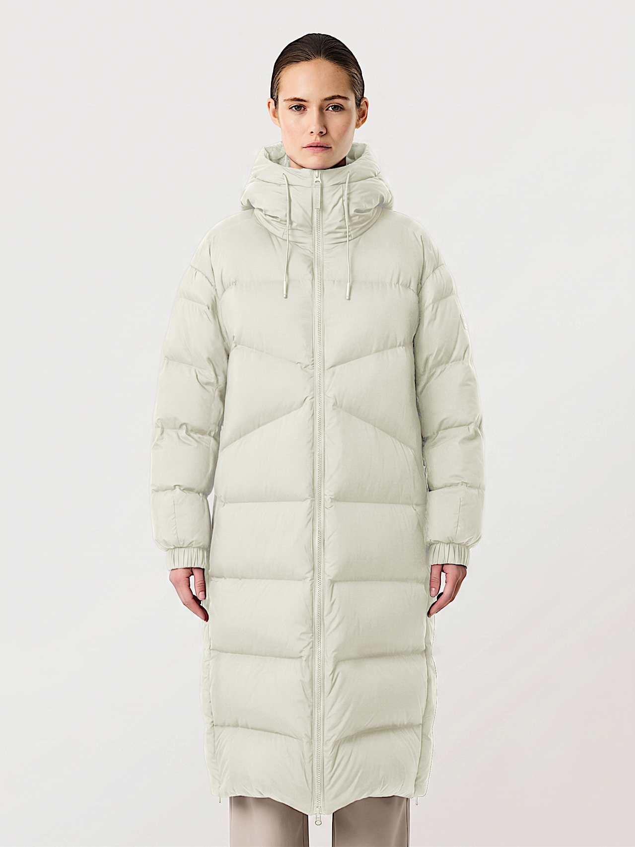 AlphaTauri | OMINI V1.Y10.02 | Water-repellent Ultra-light Padded Coat in Stone for Women