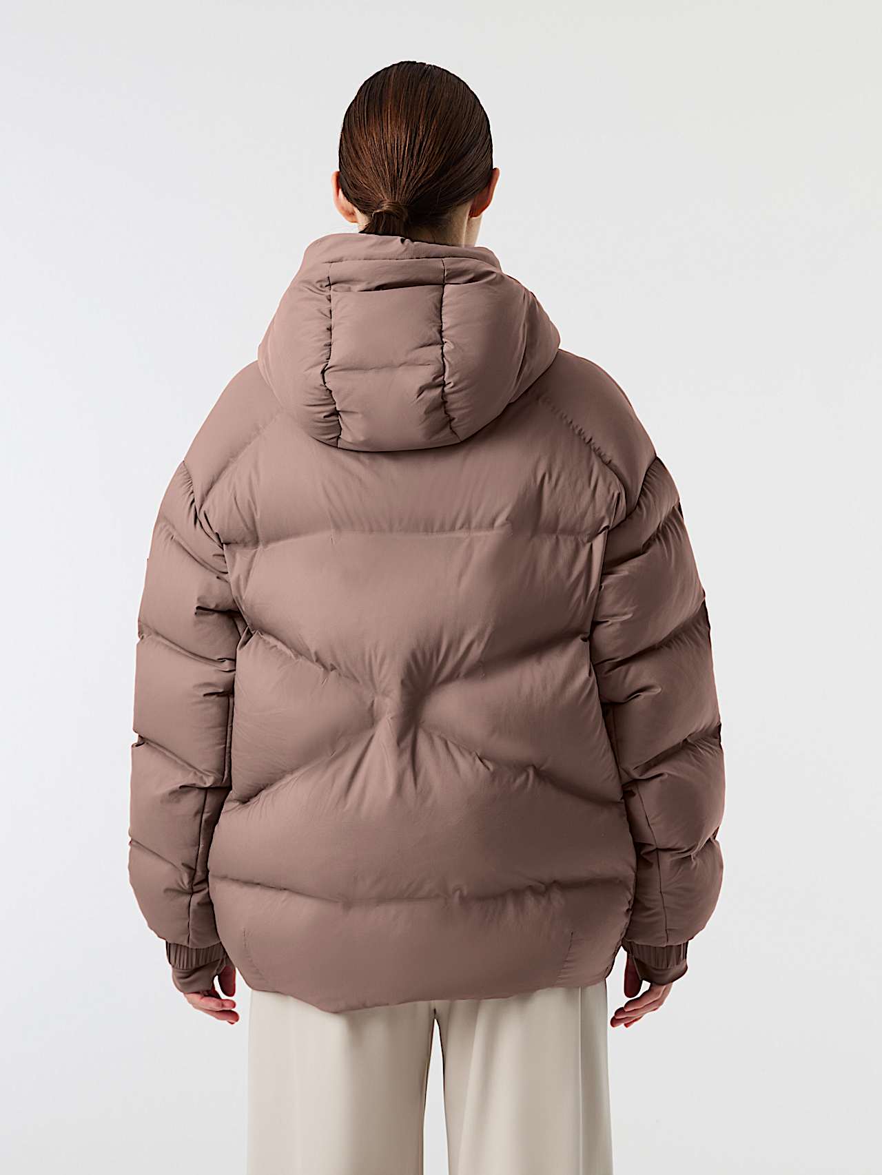 AlphaTauri | ORRENTO V1.Y10.02 | Packable Ultra-light Down Jacket in Dark Rosewood for Women