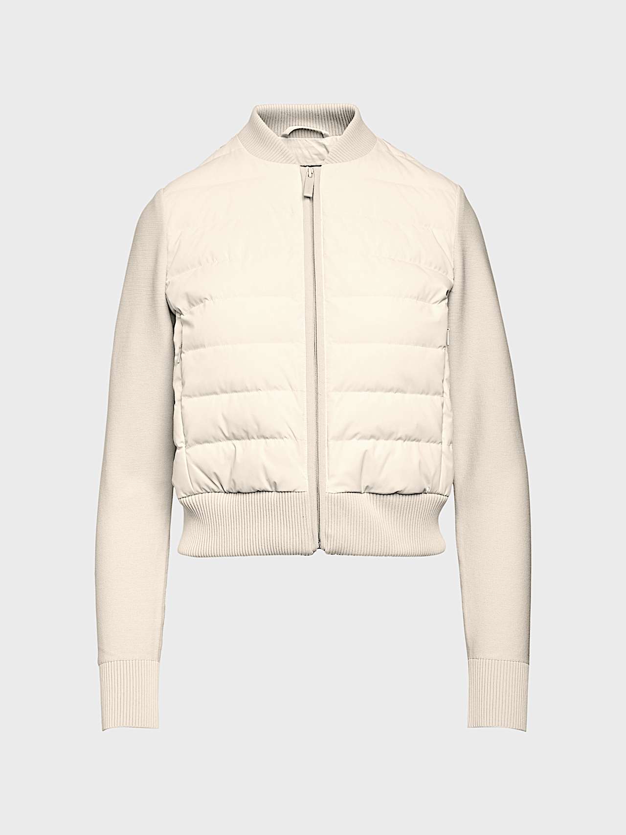 AlphaTauri | ODENA V1.Y10.02 | Lightly Padded Down Hybrid Jacket in Stone for Mujer