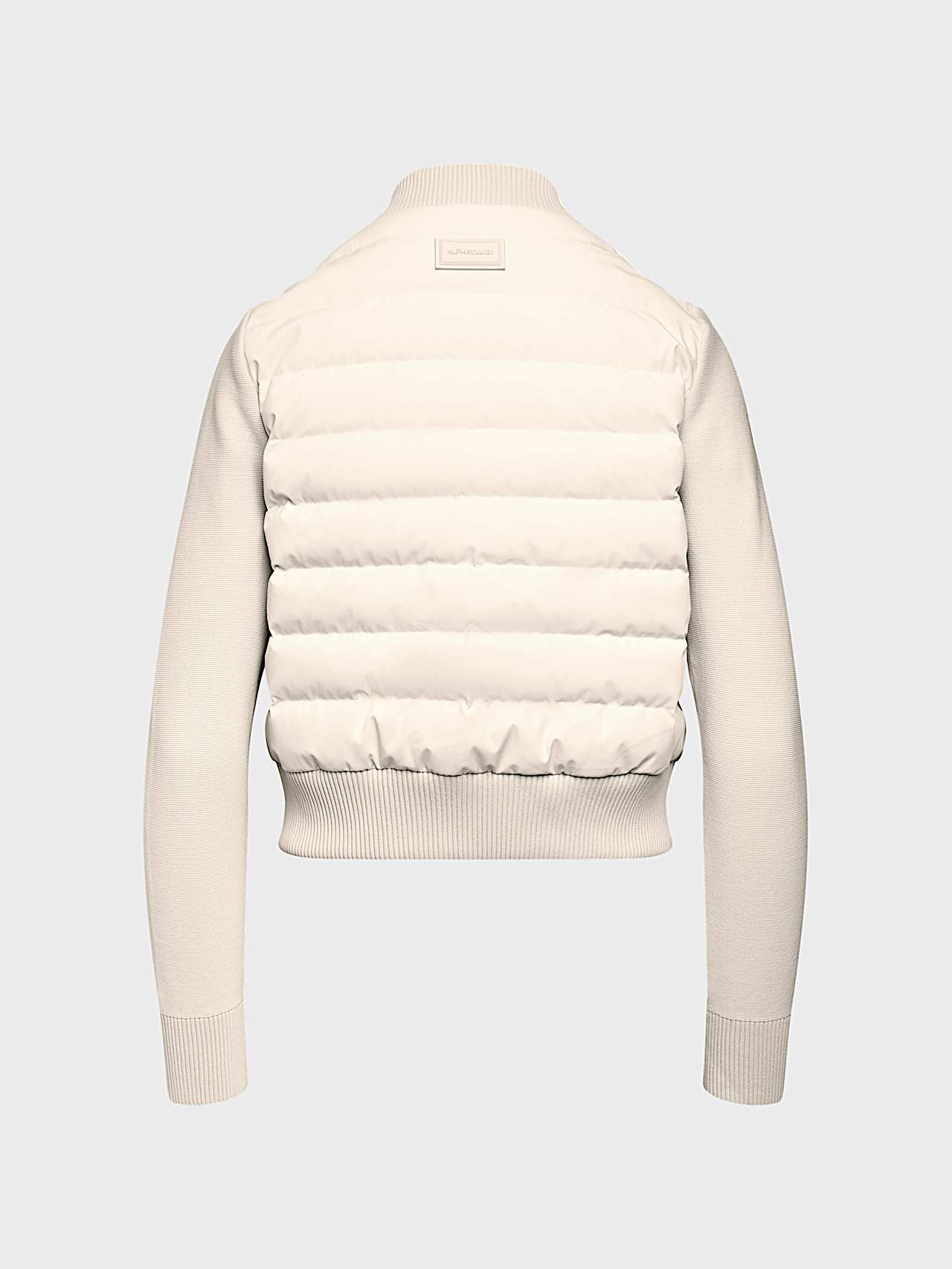 AlphaTauri | ODENA V1.Y10.02 | Lightly Padded Down Hybrid Jacket in Stone for Mujer