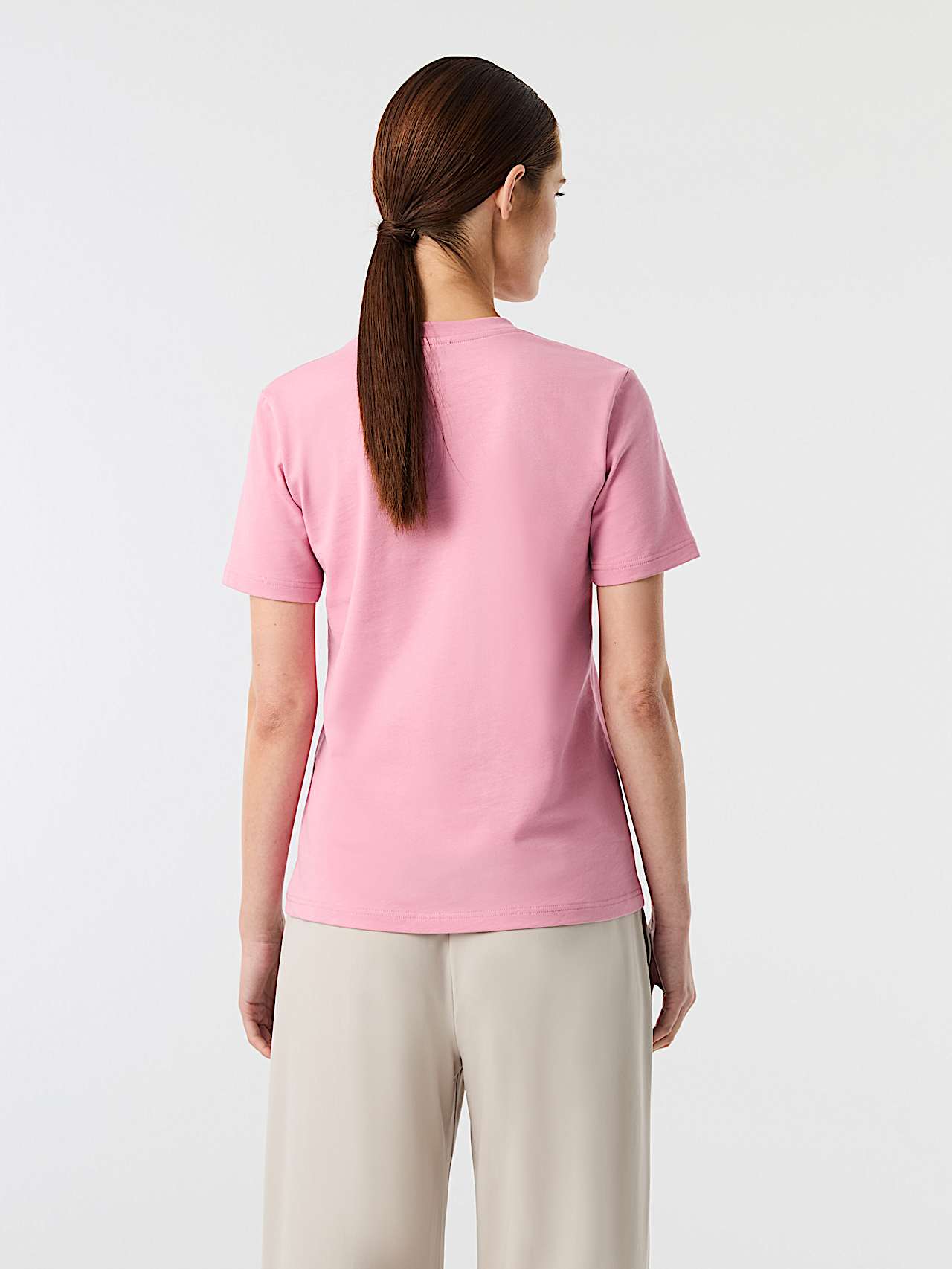 AlphaTauri | JOSTA V1.Y10.02 | T-Shirt aus Bio-Baumwolle in Rosewood für Damen