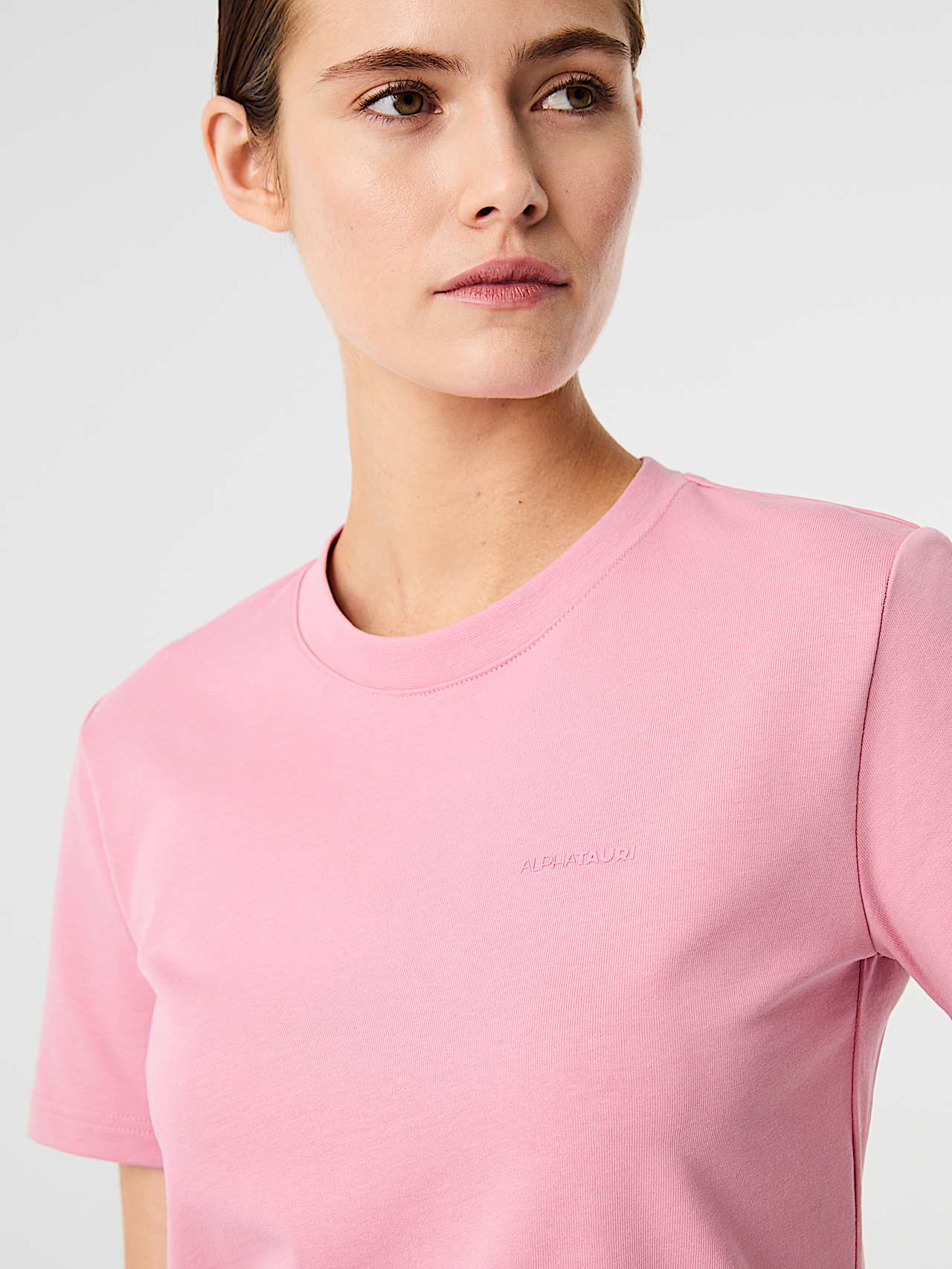 AlphaTauri | JOSTA V1.Y10.02 | T-shirt en coton biologique in Rosewood for Femme