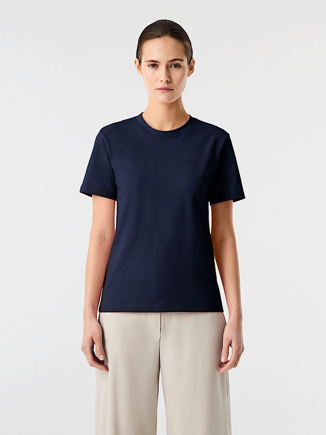 AlphaTauri | JOSTA V1.Y10.02 | T-Shirt aus Bio-Baumwolle in Dark Navy für Damen