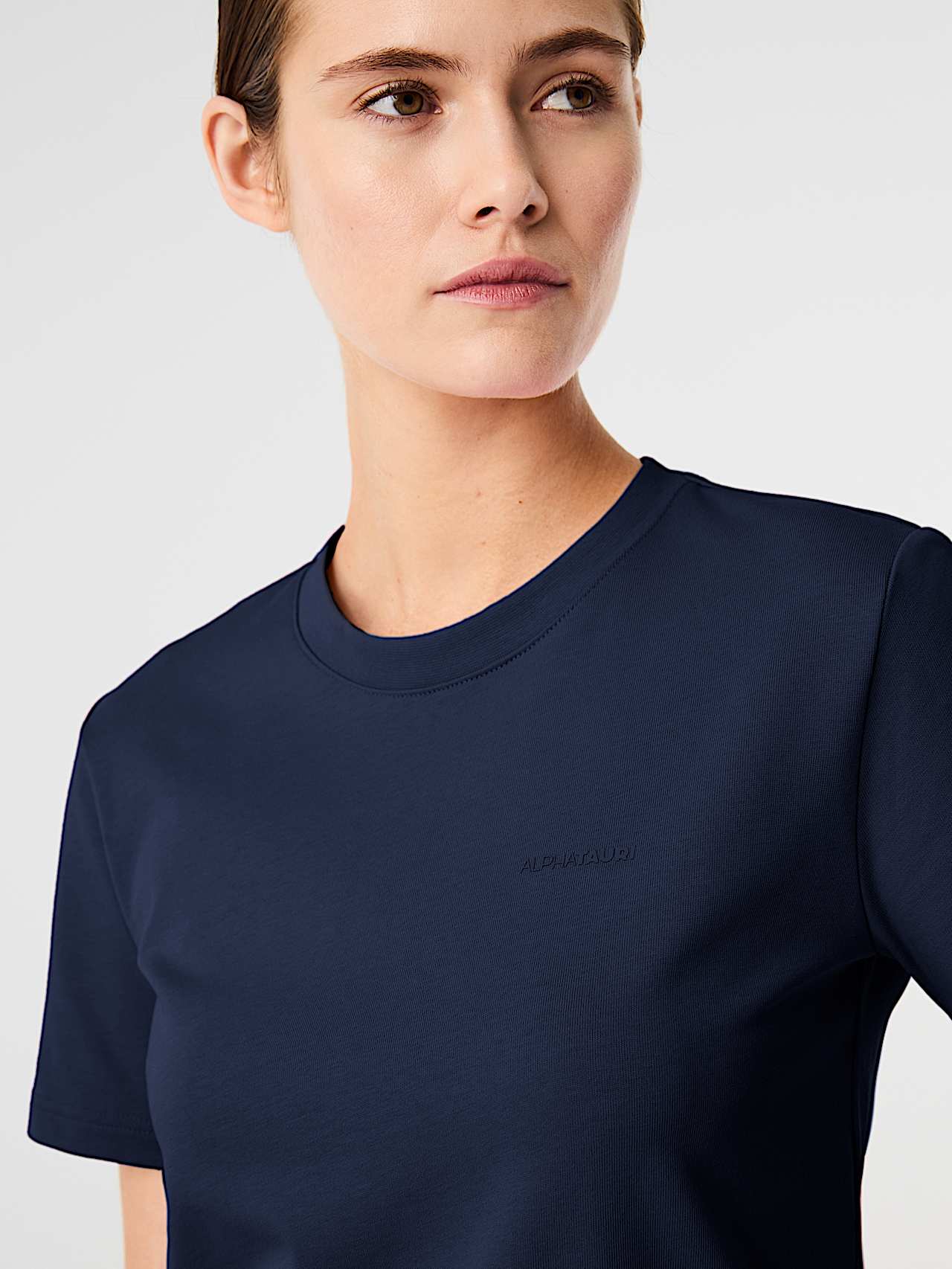 AlphaTauri | JOSTA V1.Y10.02 | T-shirt en coton biologique in Dark Navy for Femme