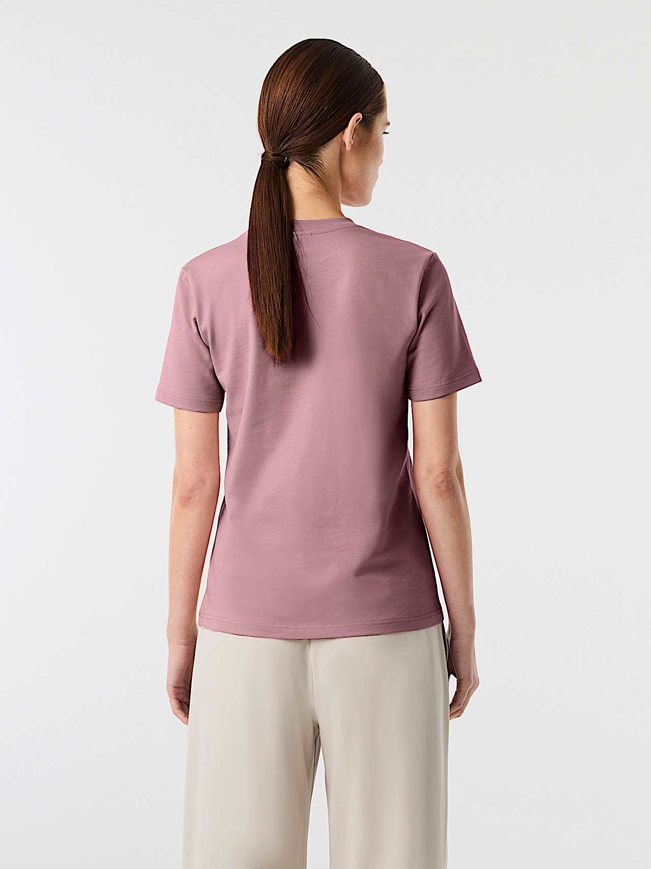 AlphaTauri | JOSTA V1.Y10.02 | T-Shirt aus Bio-Baumwolle in Dark Rosewood für Damen