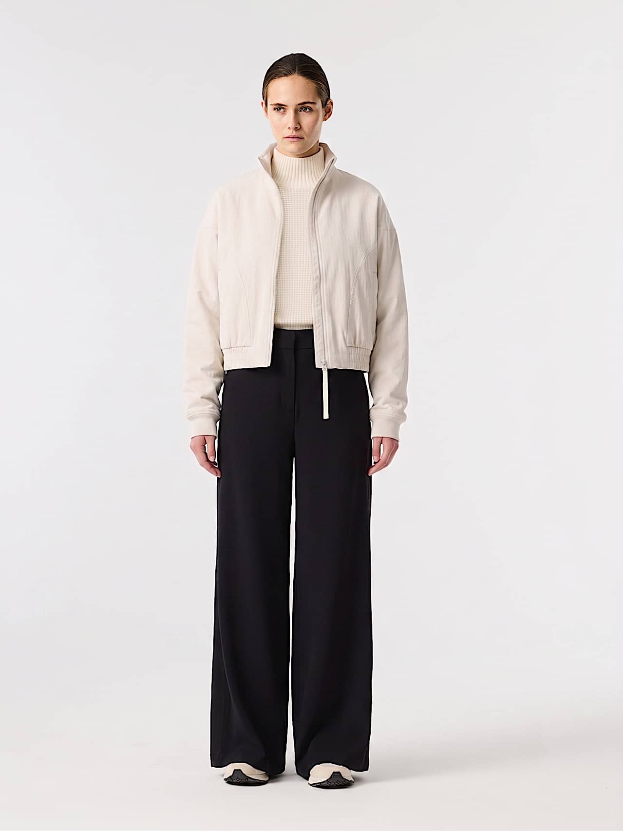 AlphaTauri | SESARO V1.Y10.02 | Veste en nylon froissé in Stone for Femme