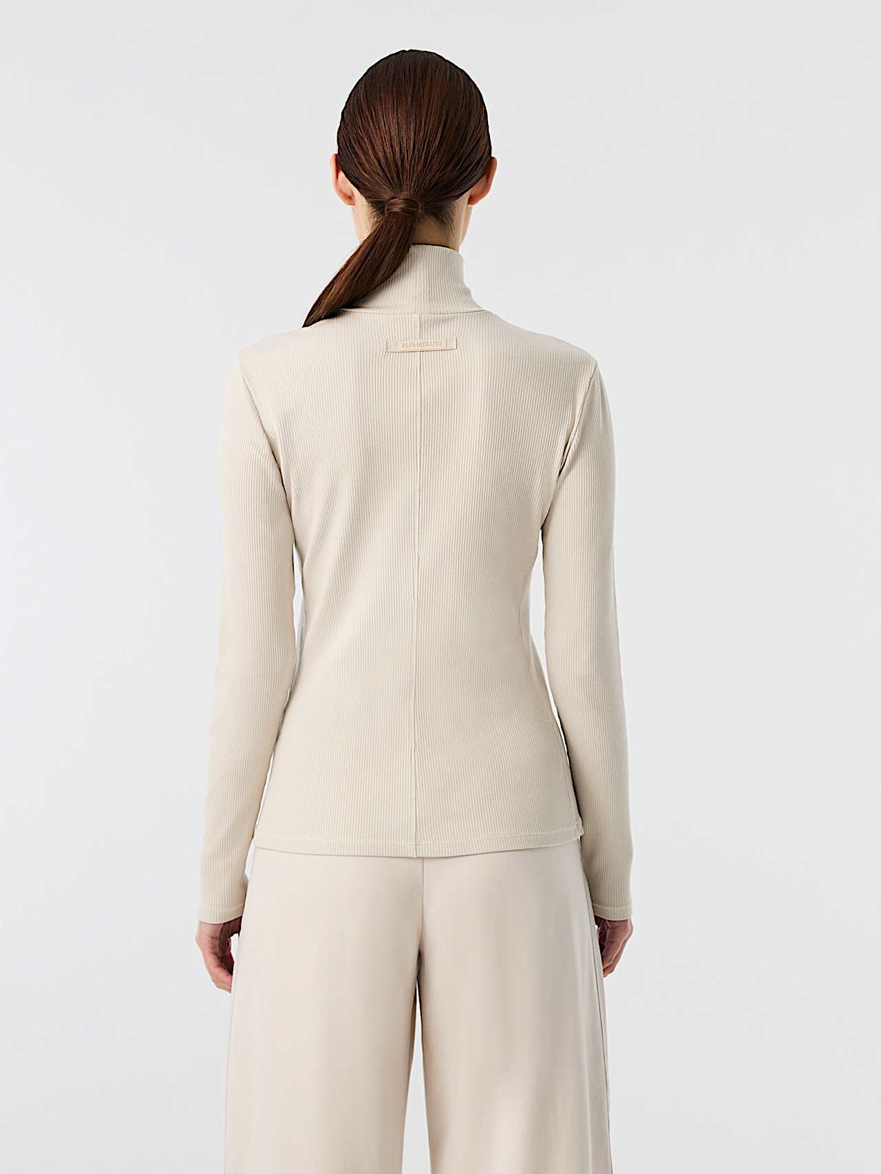 AlphaTauri | JARRA V1.Y10.02 | Dolcevita a maniche lunghe a coste in Stone for Donna