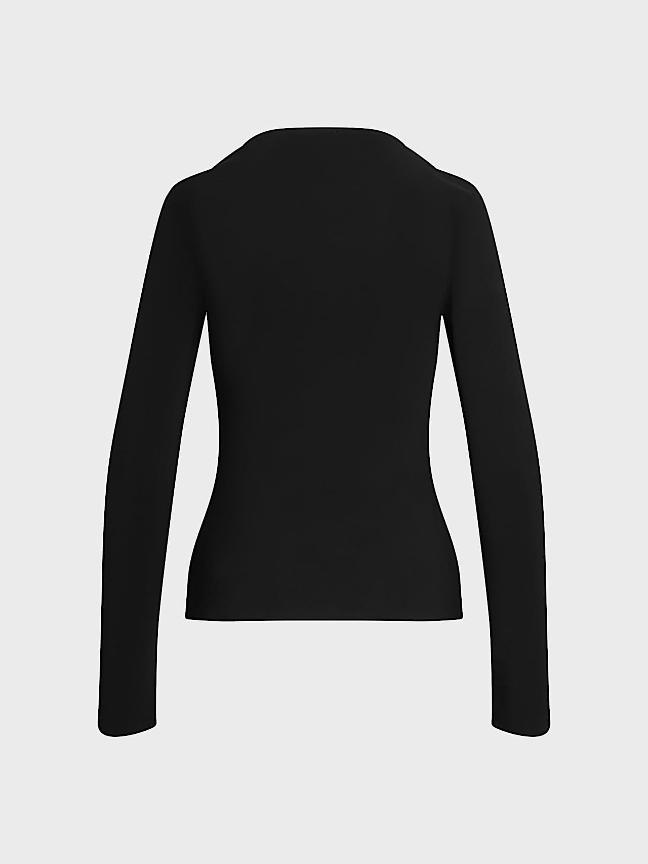 AlphaTauri | JESARO V1.Y10.02 | T-shirt manches longues en jersey Power Stretch avec détails ajourés in Black for Femme