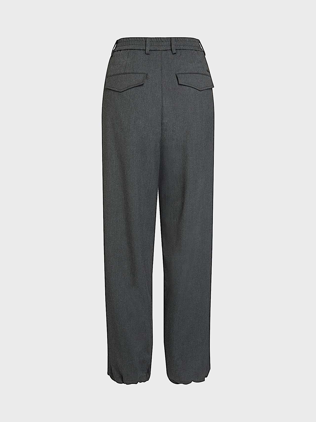 AlphaTauri | PAVONA V1.Y10.02 | Pantalon large en laine technique in Dark Grey Melange for Femme