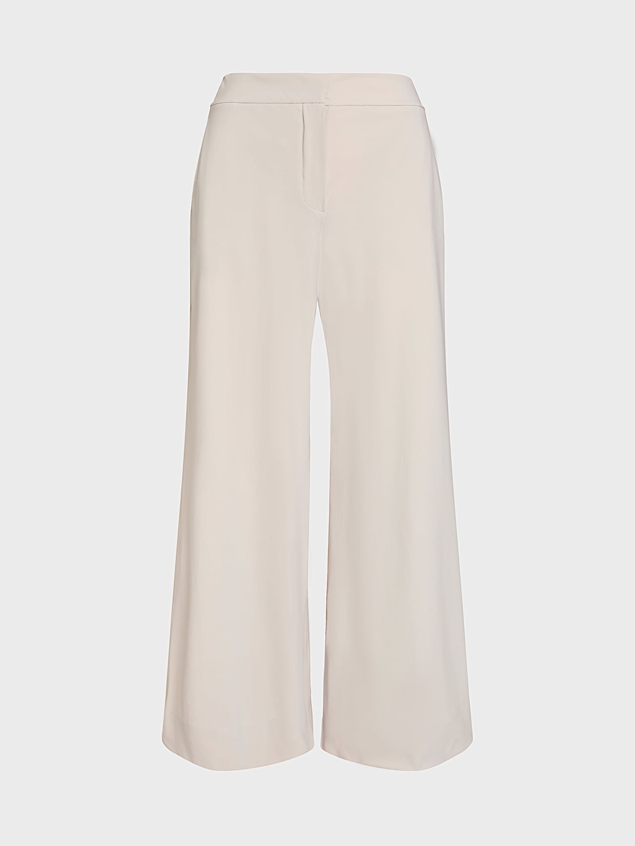 AlphaTauri | PICENZA V1.Y10.02 | Power Stretch Jersey Wide Leg Trousers in Stone for Mujer