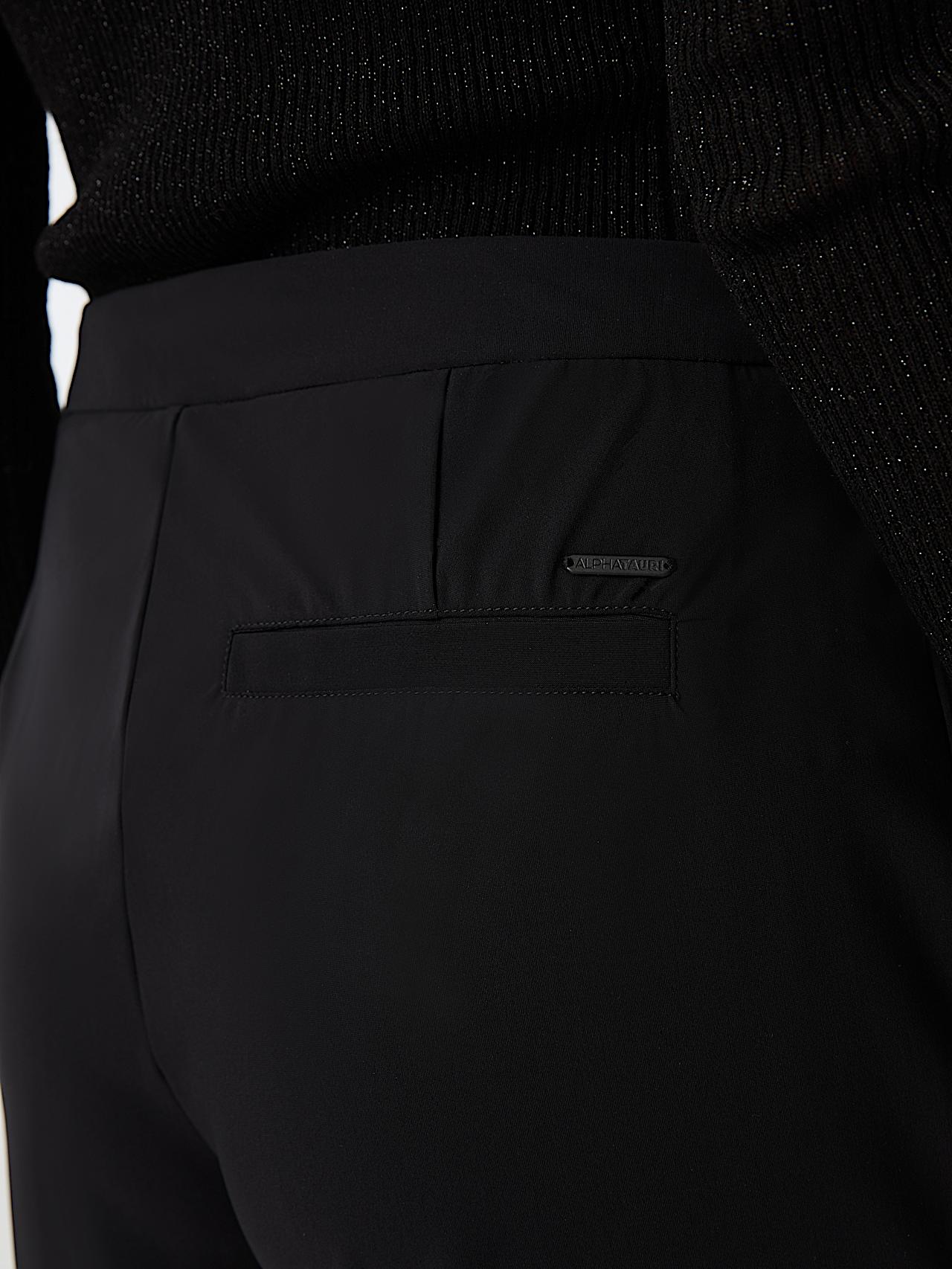 AlphaTauri | PINI V5.Y10.02 | Power Stretch Jersey Tapered Trousers in Black for Femme