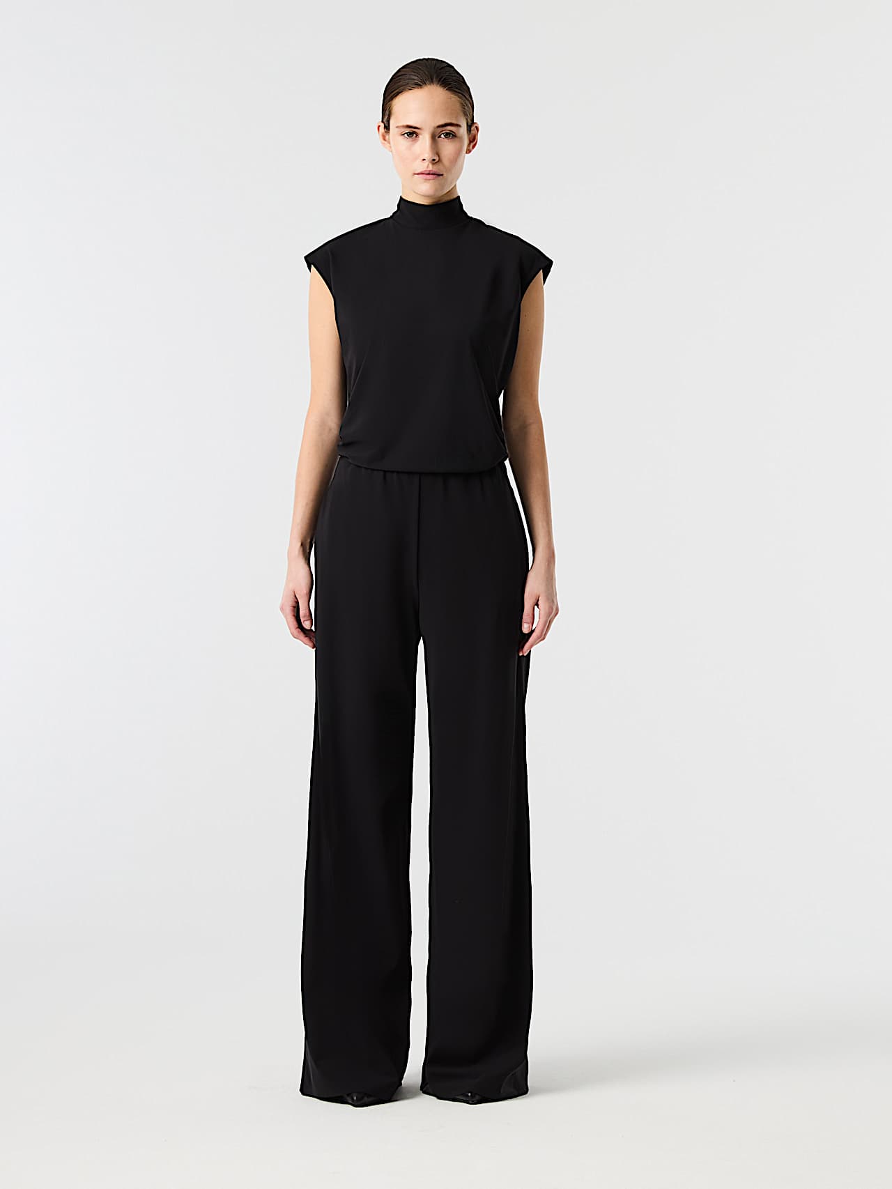 AlphaTauri | PUCCA V1.Y10.02 | Power Stretch Jersey Jumpsuit in Black for Femme