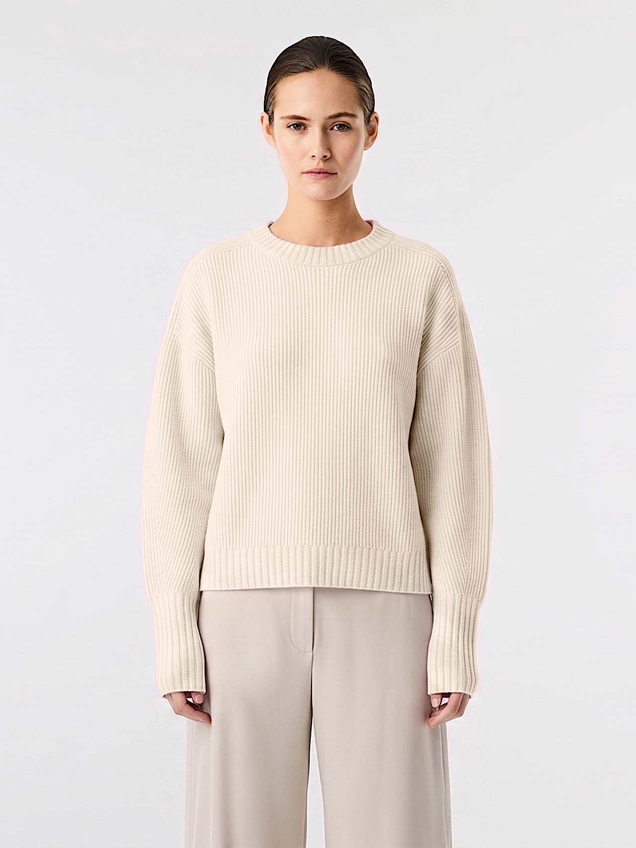 AlphaTauri | FENUA V1.Y10.02 | Maglione in lana in maglia 3D in Warm Stone for Donna
