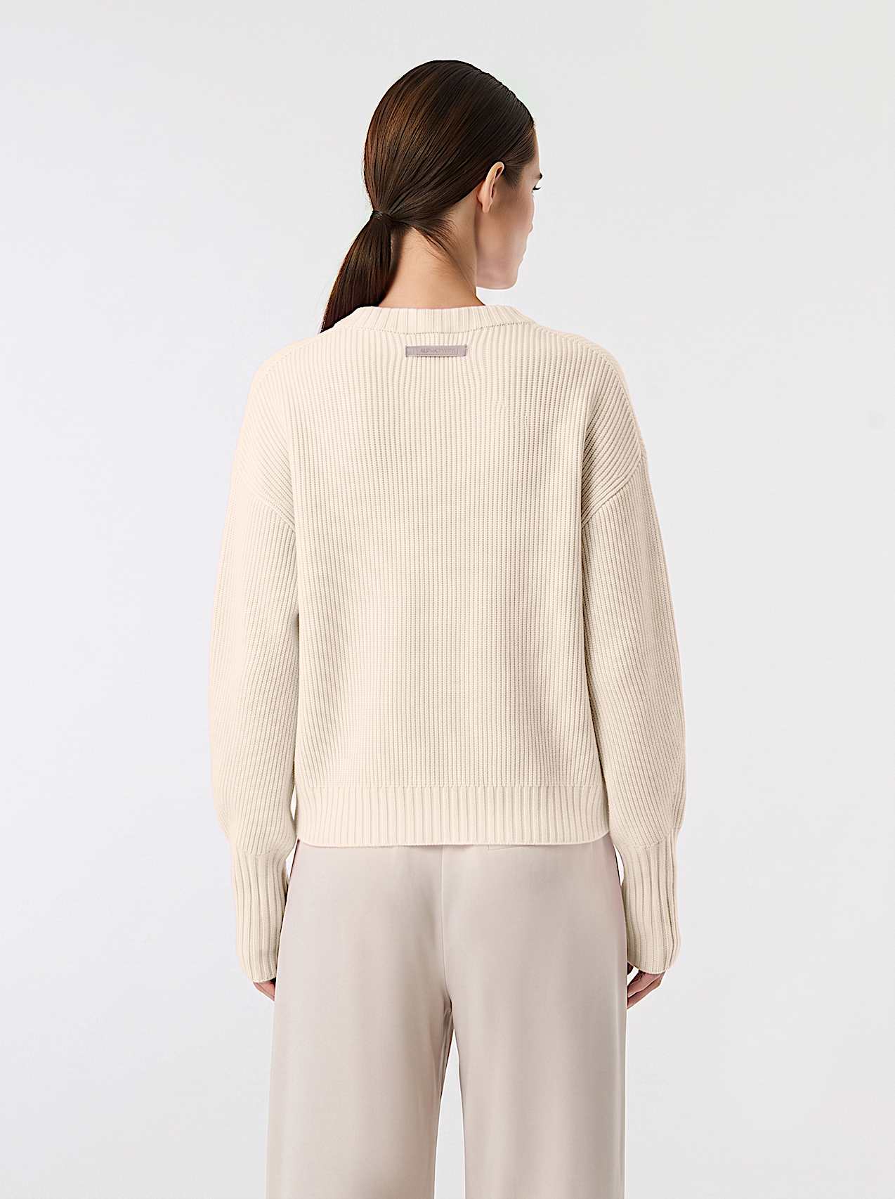 AlphaTauri | FENUA V1.Y10.02 | Jersey de lana de punto 3D in Warm Stone for Mujer