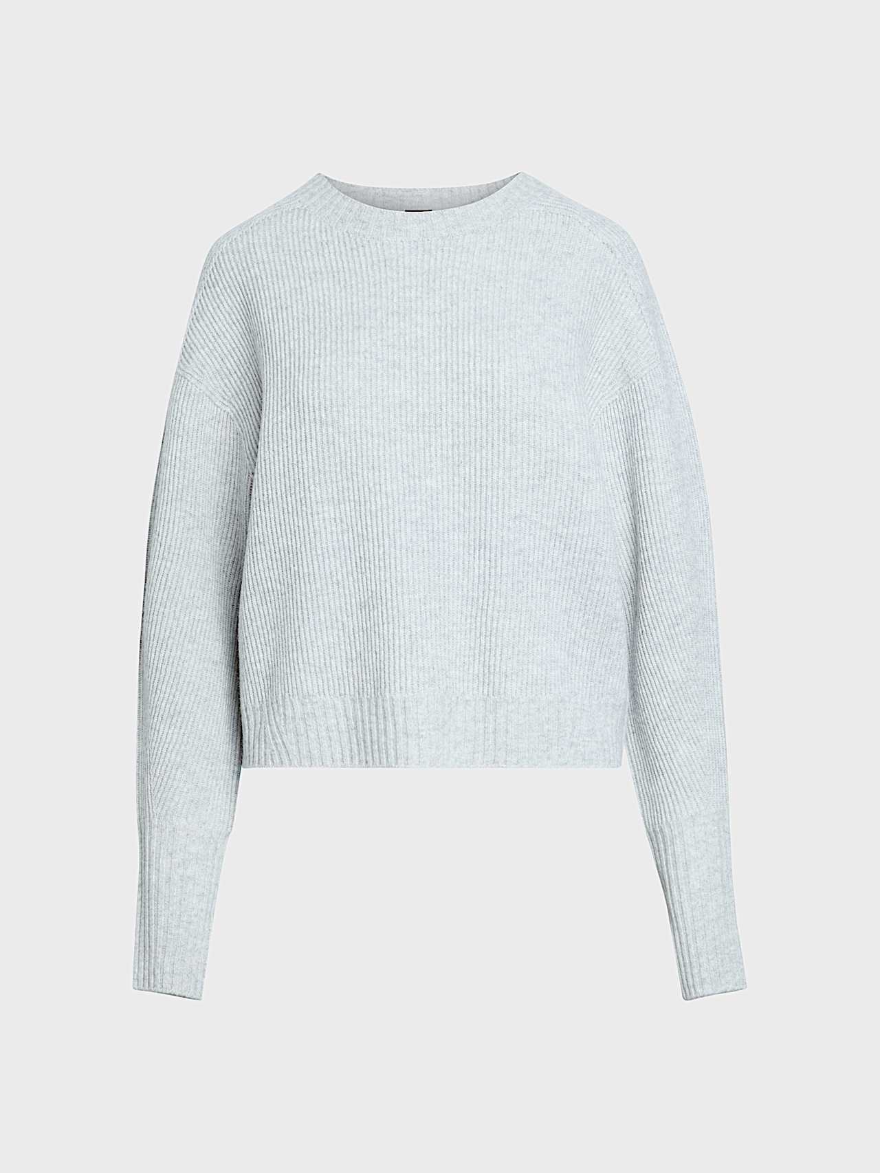 AlphaTauri | FENUA V1.Y10.02 | 3D Knit Sweater made from 100% Wool in Light Grey Melange for Women