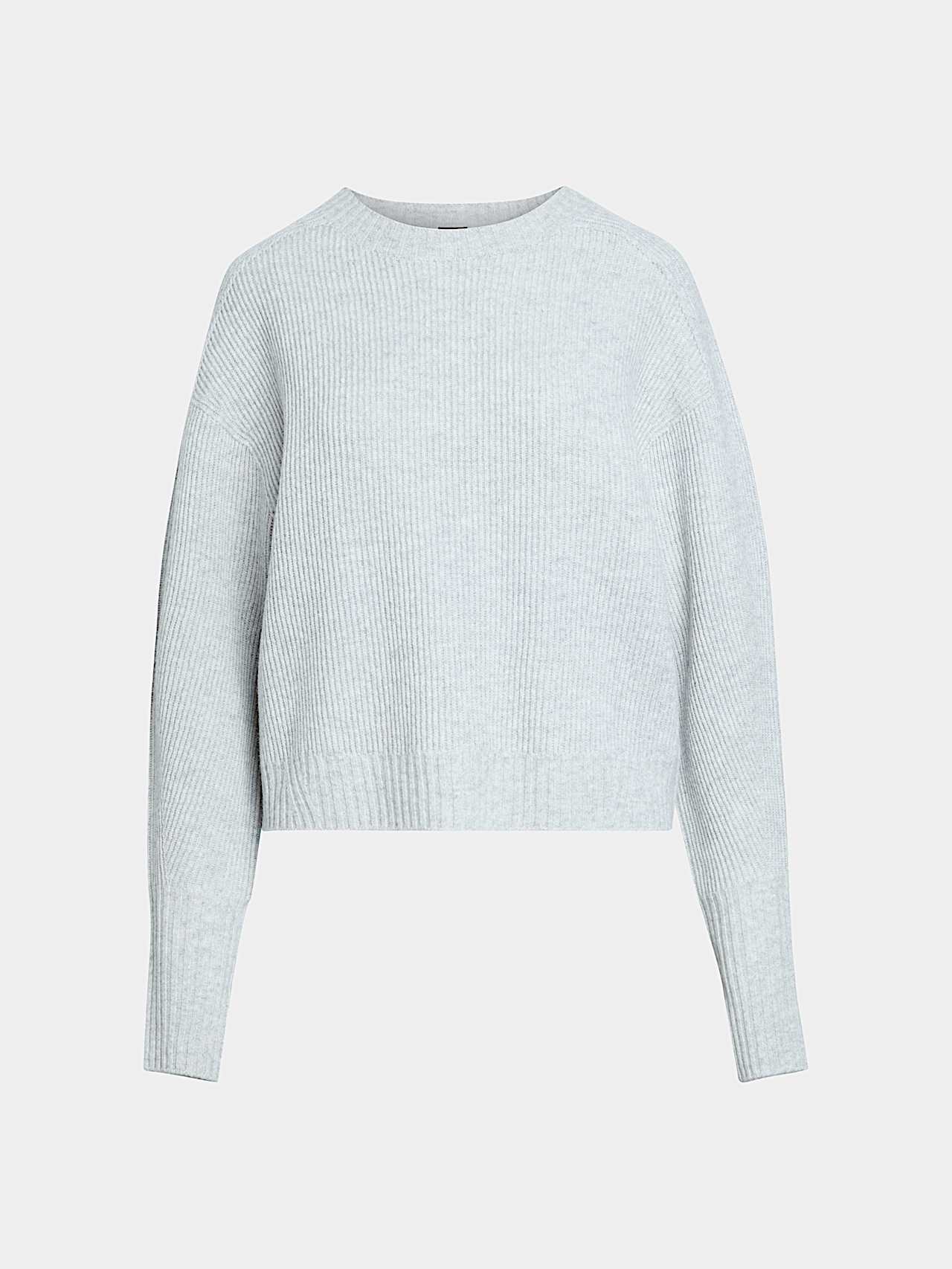 AlphaTauri | FENUA V1.Y10.02 | 3D-Strickpullover aus Wolle in Light Grey Melange für Damen