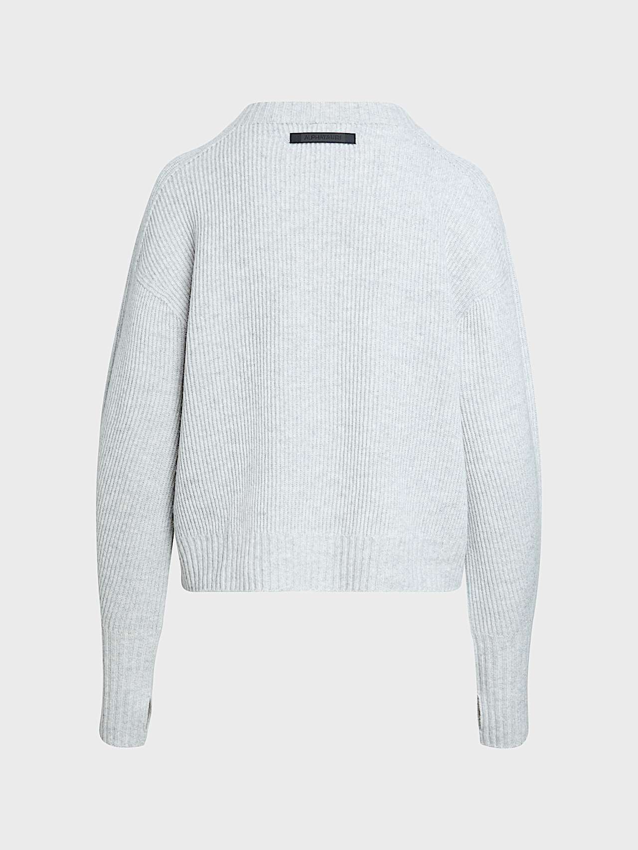 AlphaTauri | FENUA V1.Y10.02 | 3D Knit Sweater made from 100% Wool in Light Grey Melange for Women