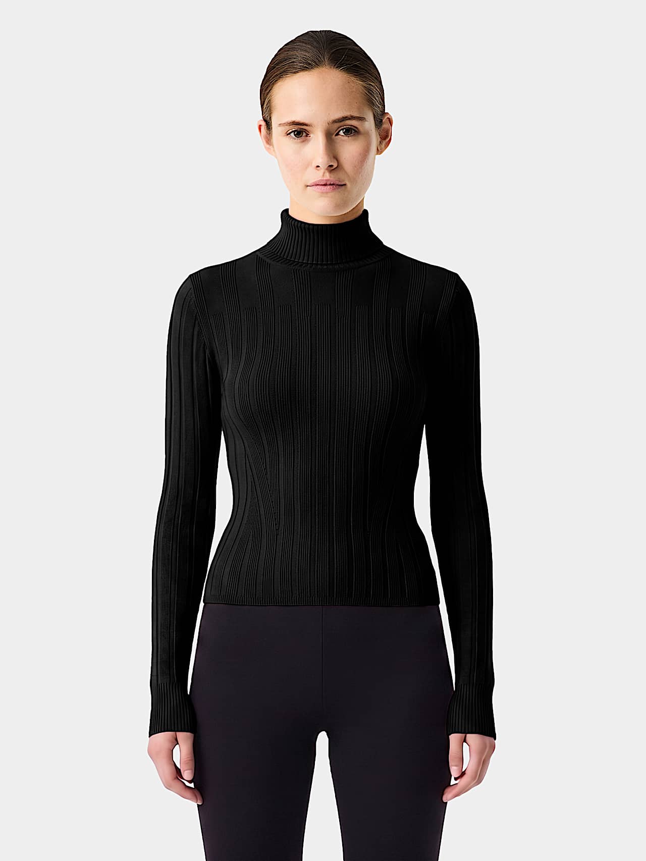 AlphaTauri | FEAPEL V1.Y10.02 | Maglione a dolcevita in maglia 3D in Black for Donna