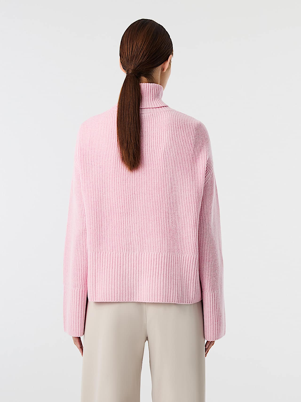 AlphaTauri | FERONA V1.Y10.02 | 3D Knit Turtleneck Sweater in Rosewood for Mujer