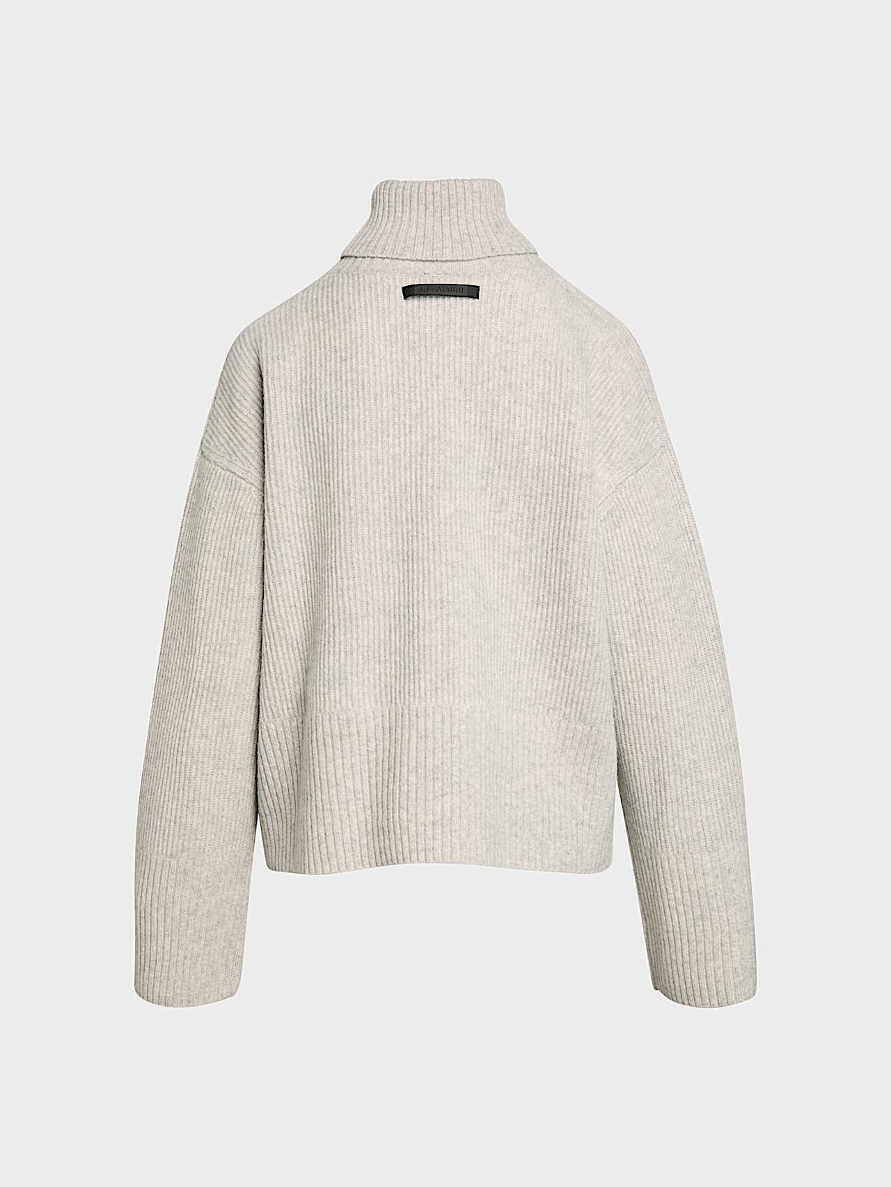 AlphaTauri | FERONA V1.Y10.02 | 3D Knit Turtleneck Sweater in Light Grey Melange for Donna