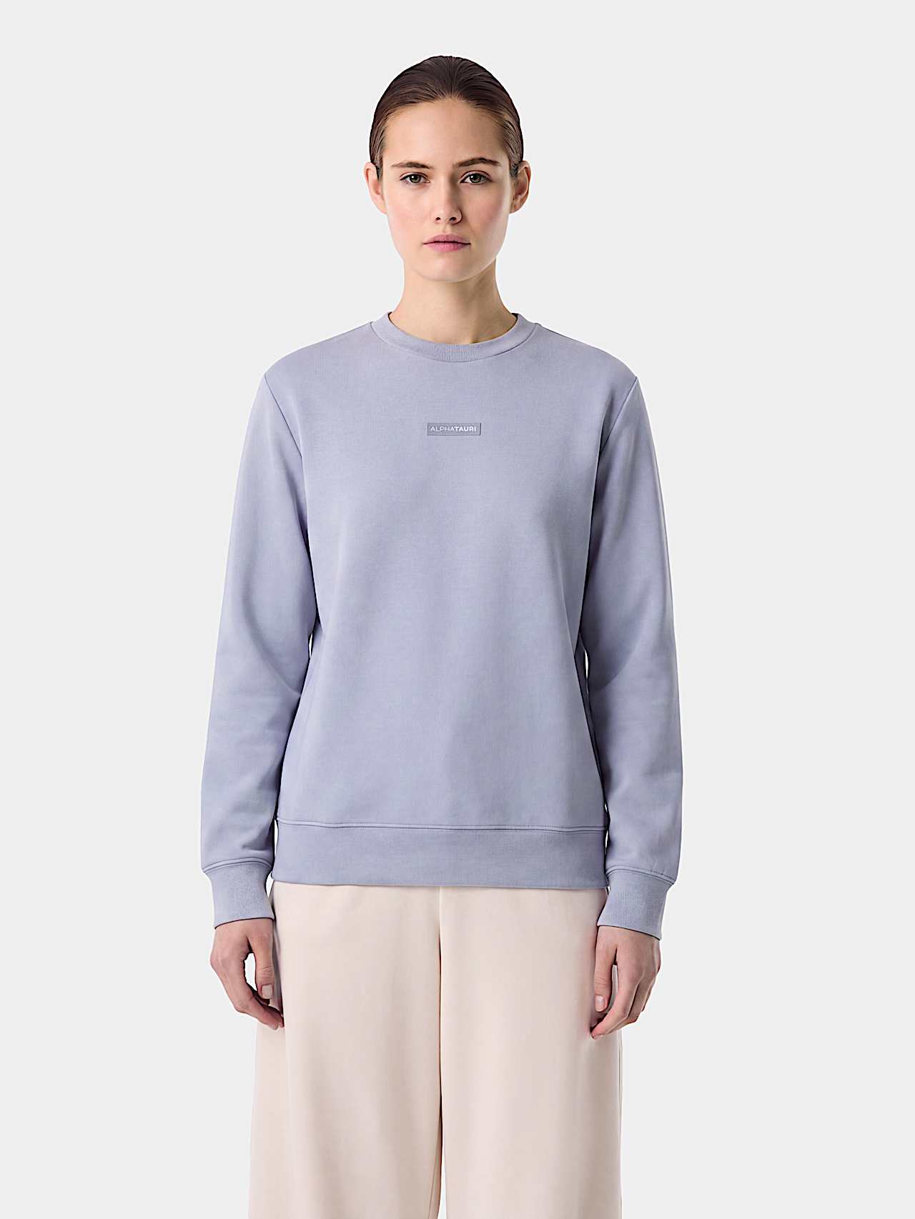 AlphaTauri | SAURIS V1.Y10.02 | Pull unisexe en jersey interlock in Grey Blue for Unisexe