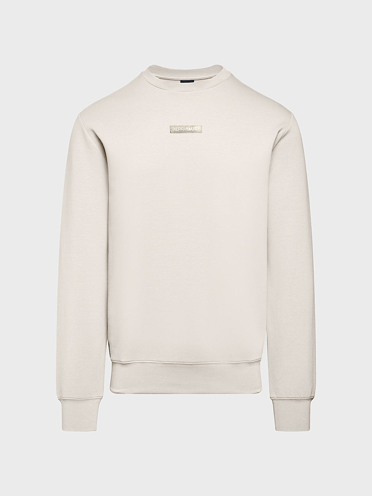 AlphaTauri | SAURIS V1.Y10.02 | Unisex Interlock Jersey Sweater in Stone für Unisex