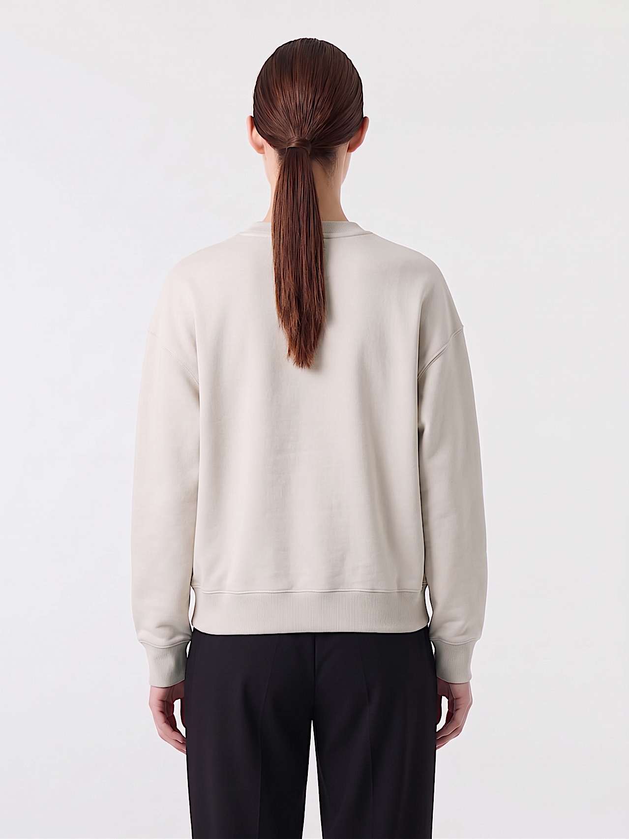 AlphaTauri | SAURIS V1.Y10.02 | Unisex Interlock Jersey Sweater in Stone for Unisex