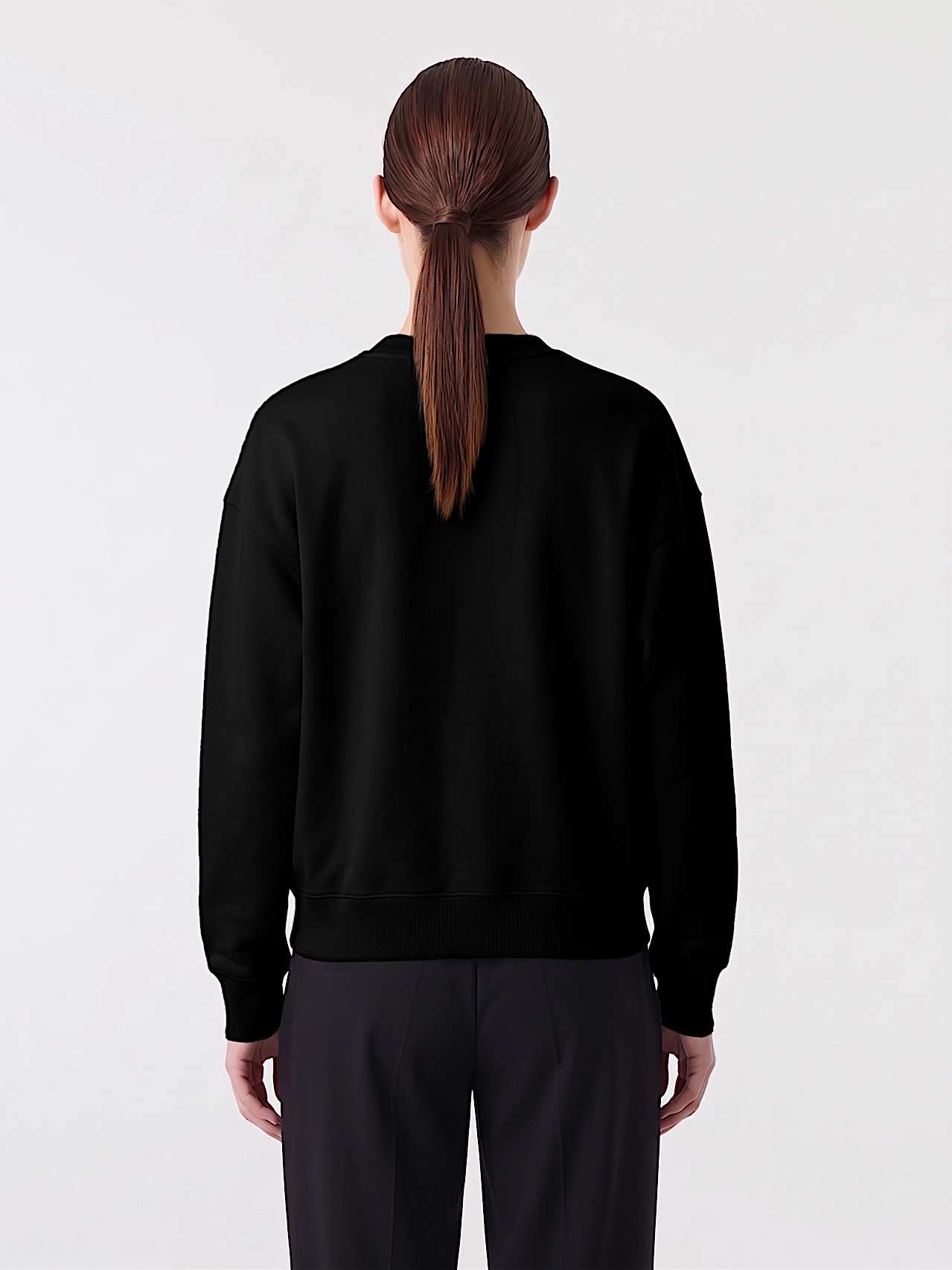 AlphaTauri | SAURIS V1.Y10.02 | Unisex Interlock Jersey Sweater in Black for Unisex