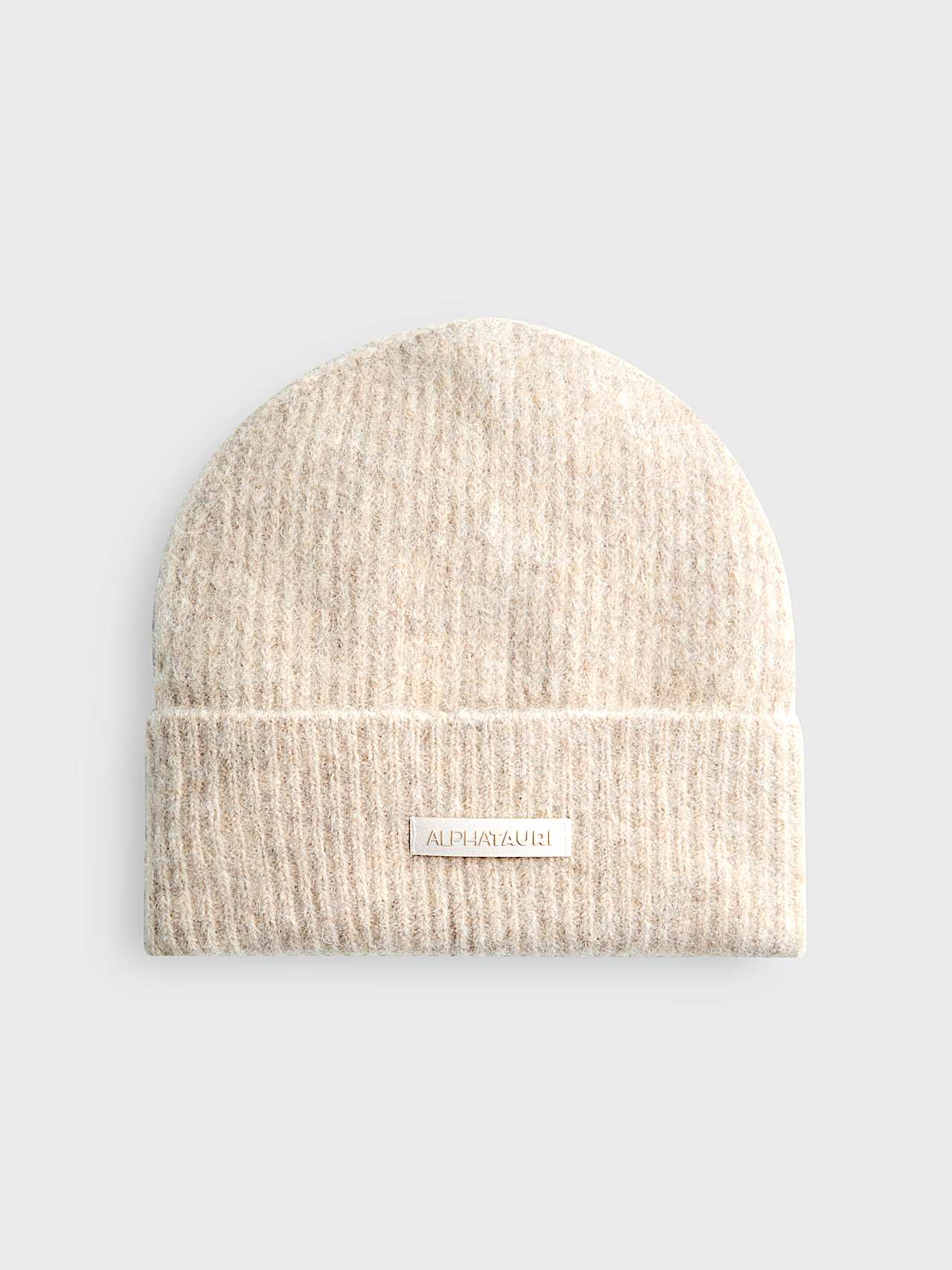 AlphaTauri | ANCY V1.Y10.02 | Beanie aus 3D-Strick in Warm Stone für Unisex