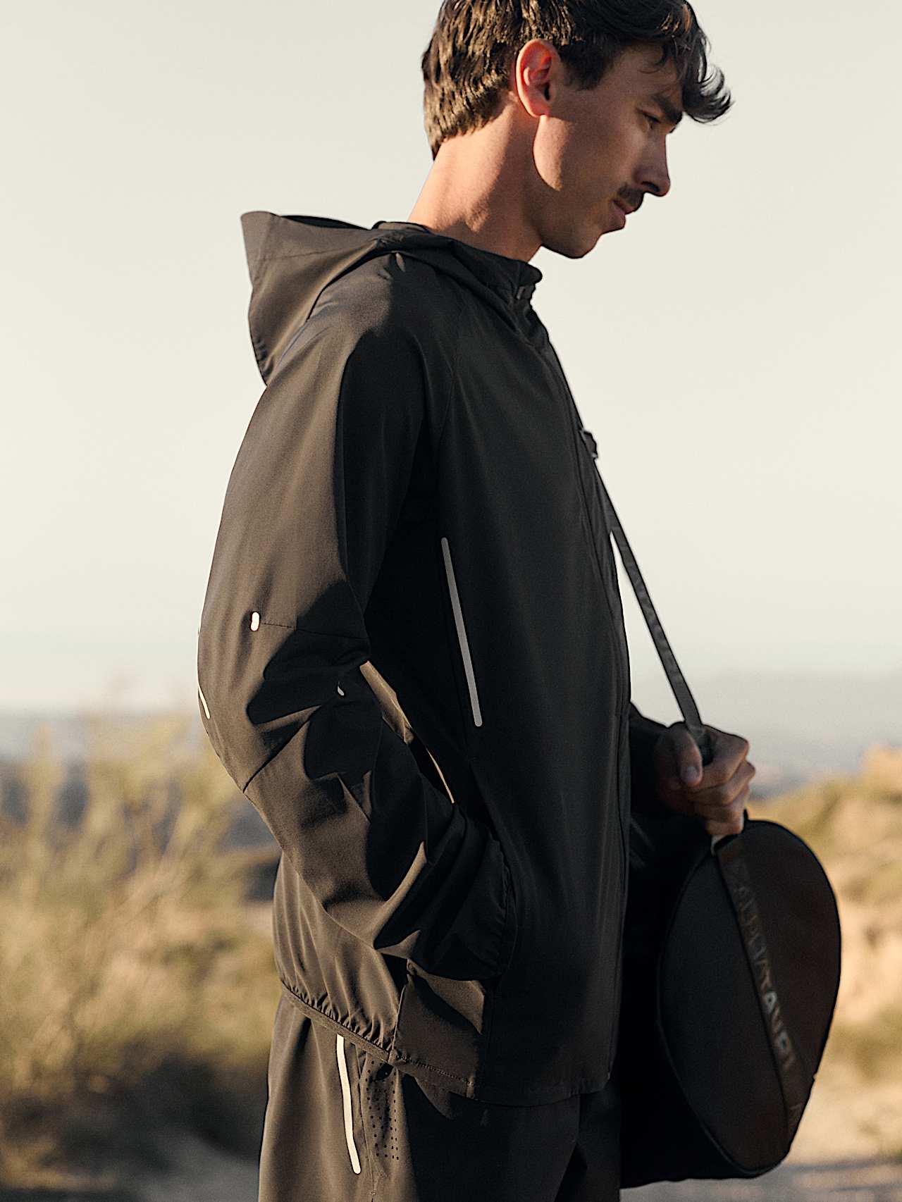 AlphaTauri | Packable Fitness Jacket for Men | Premium Active in Black for Uomo