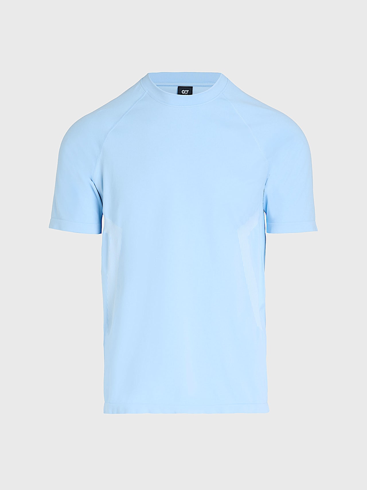 AlphaTauri | Nahtloses Fitness-T-Shirt aus 3D-Strick | Premium Active Collection in Zero Blue für Herren