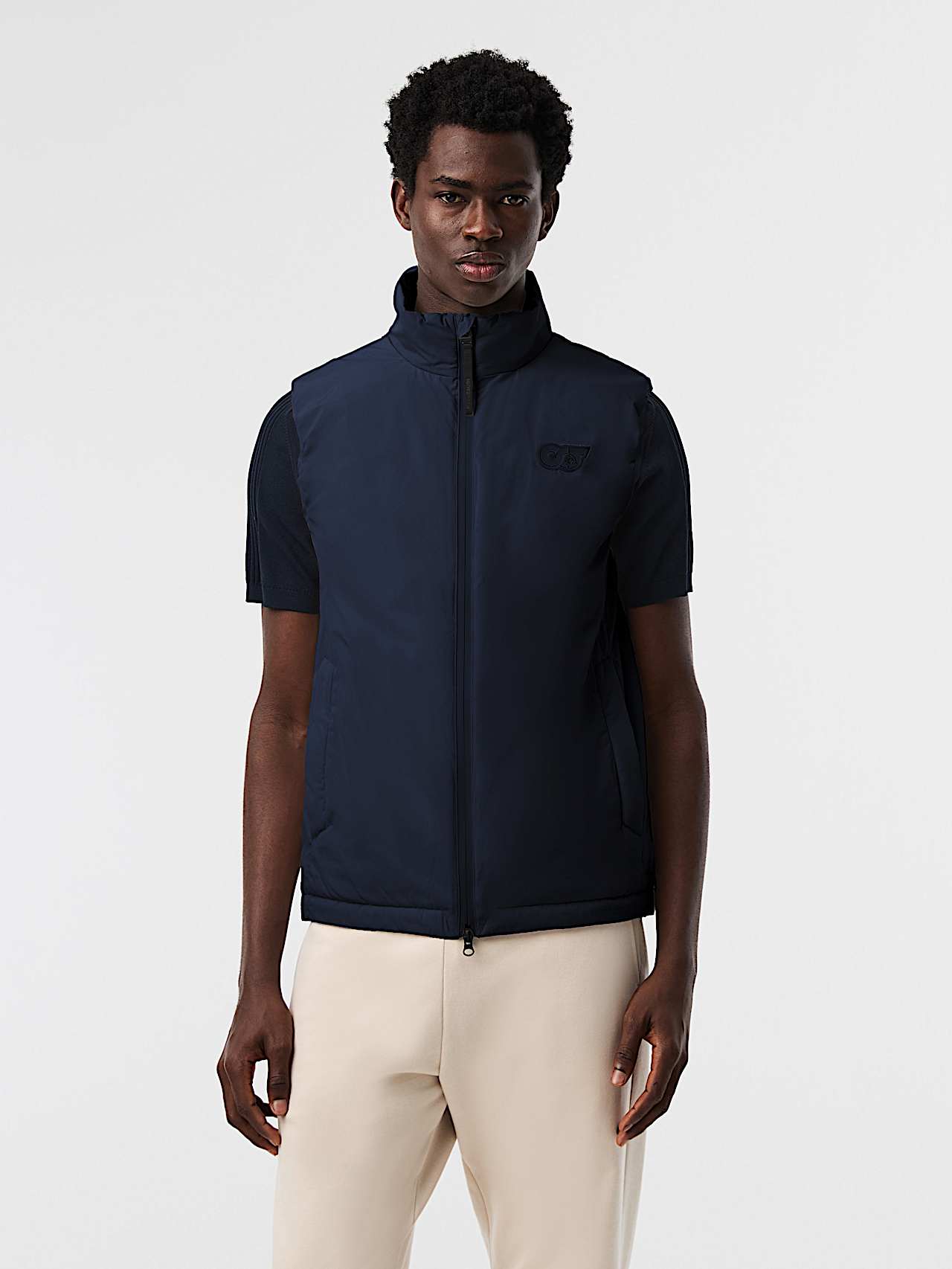 AlphaTauri | OBRA V1.Y10.01 | Lightweight Padded Primaloft® Vest in Dark Navy for Men