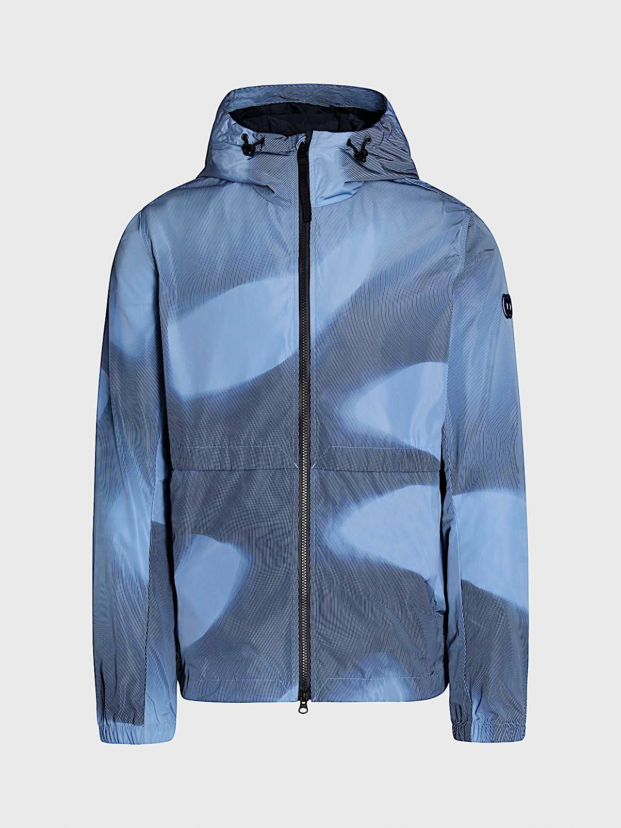 AlphaTauri | ONDA V1.Y10.01 | Veste légère à capuche avec motif imprimé in AOP dark navy / clouded blue for Homme