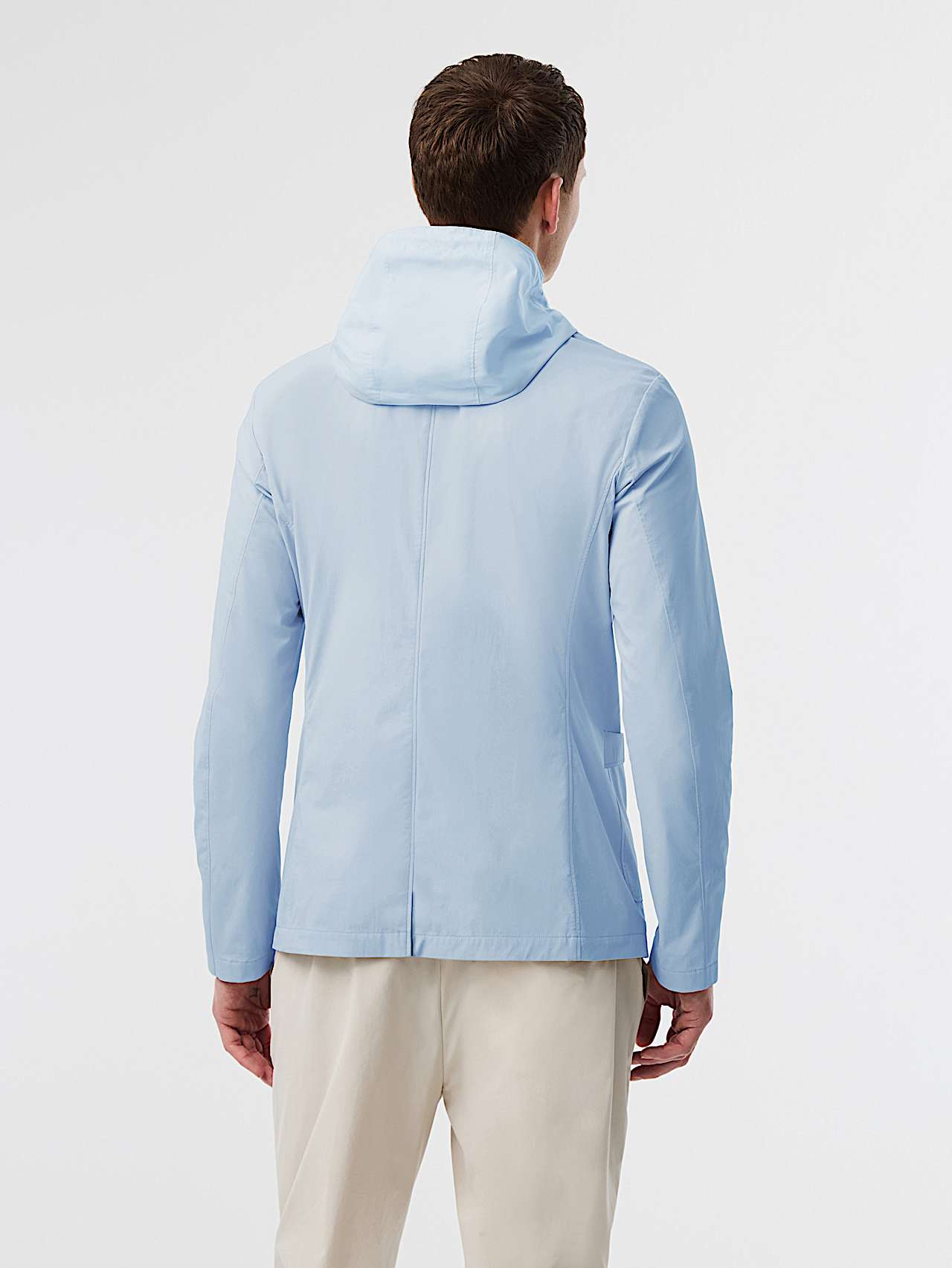 AlphaTauri | OBOSS V8.Y10.01 | Performance Stretch Travel Easy Blazer with detachable Bib in Clouded Blue for Men