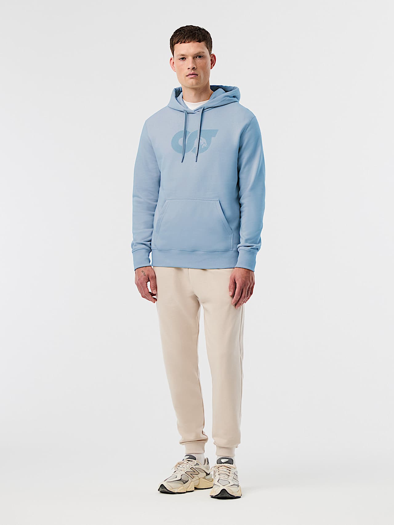 AlphaTauri | SHERO V4.Y10.01 | Felpa con cappuccio con logo signature in Clouded Blue for Uomo